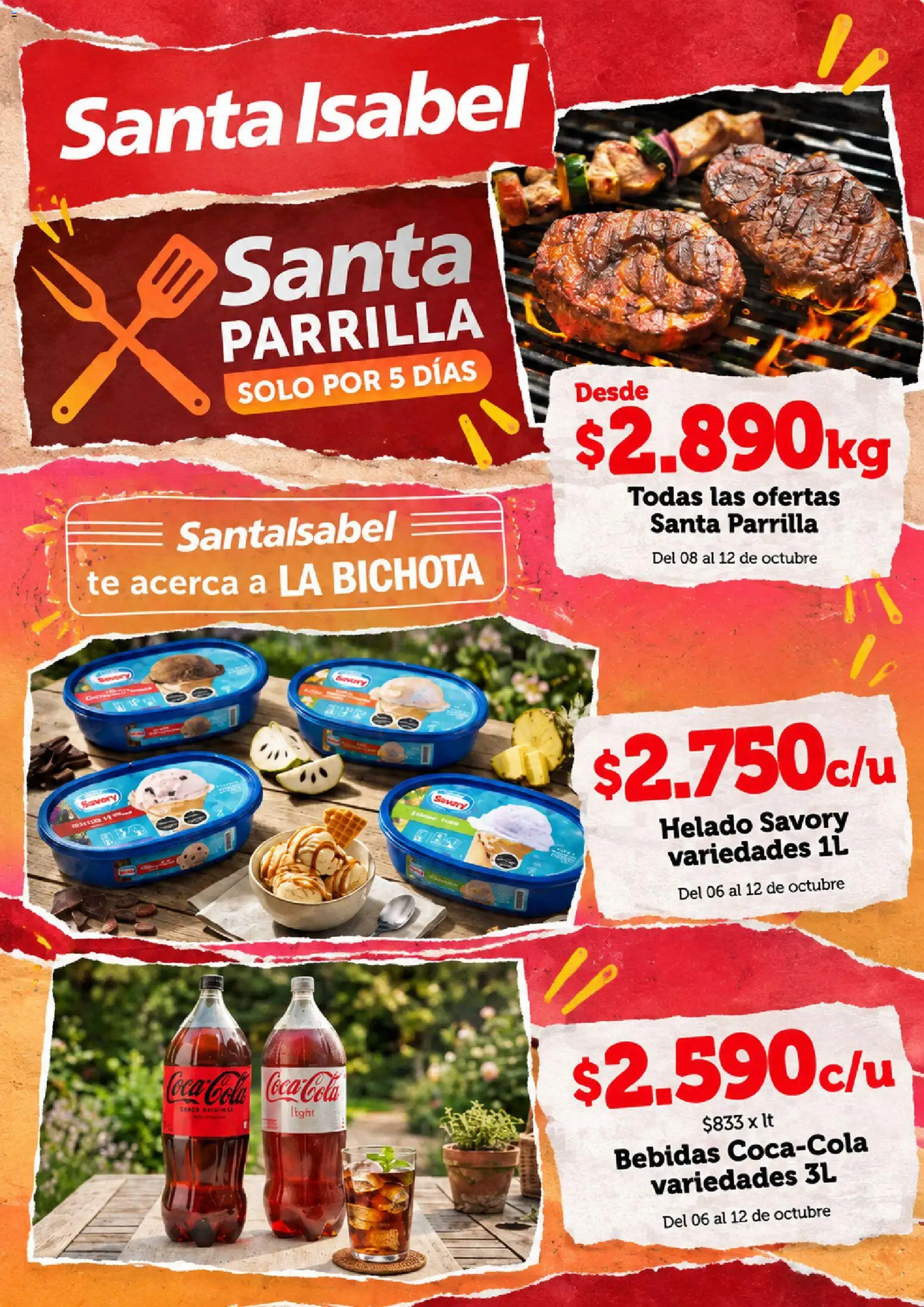 Folleto de la tienda Santa Isabel válido desde el 08.10.2026 