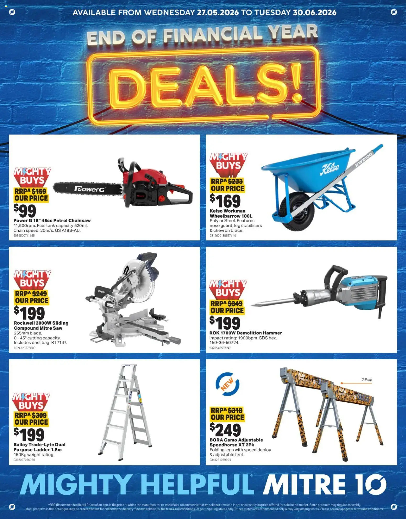 Preview of catalogue Mitre 10 End of financial year deals from shop Mitre 10 valid 27/05/2026