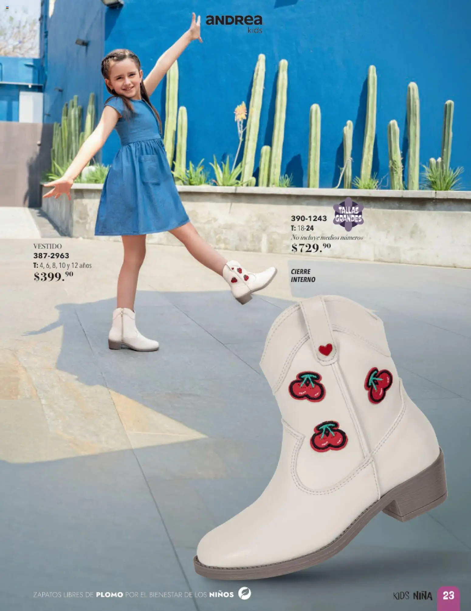 Vista previa las ofertas de la tienda Andrea - Andrea catálogo Infantil desde el 24/05/2026 - Zapatos, Vestido