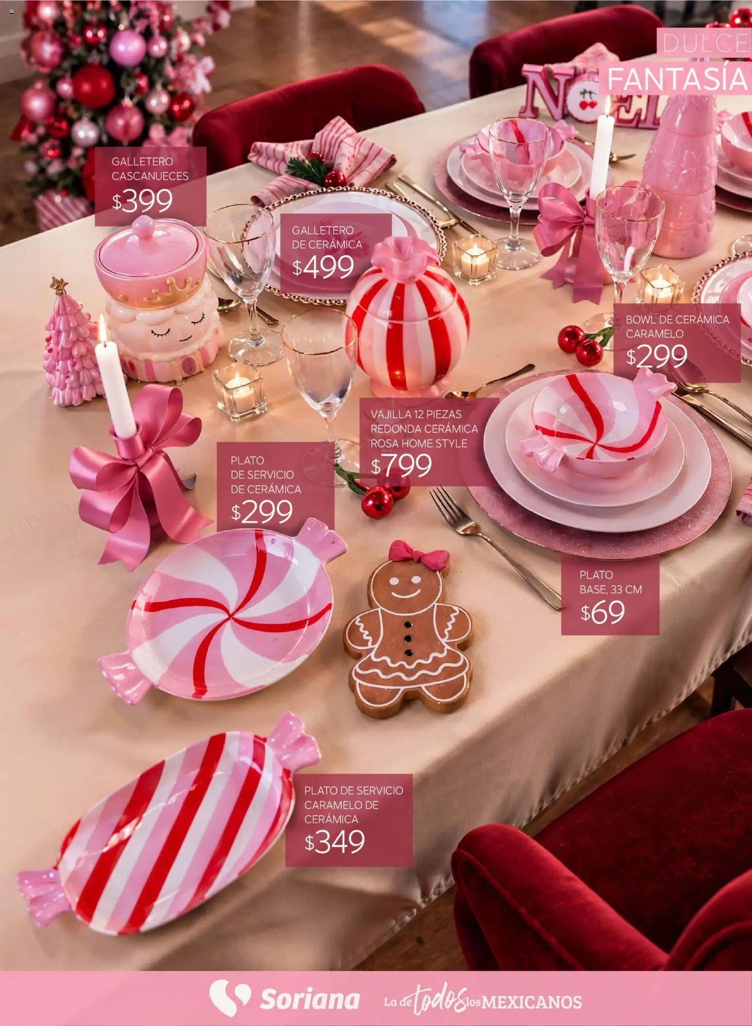 Vista previa las ofertas de la tienda Soriana - Soriana Híper - Decoracion Navideña desde el 30/09/2026 - Dulce, Vajilla, Bowl