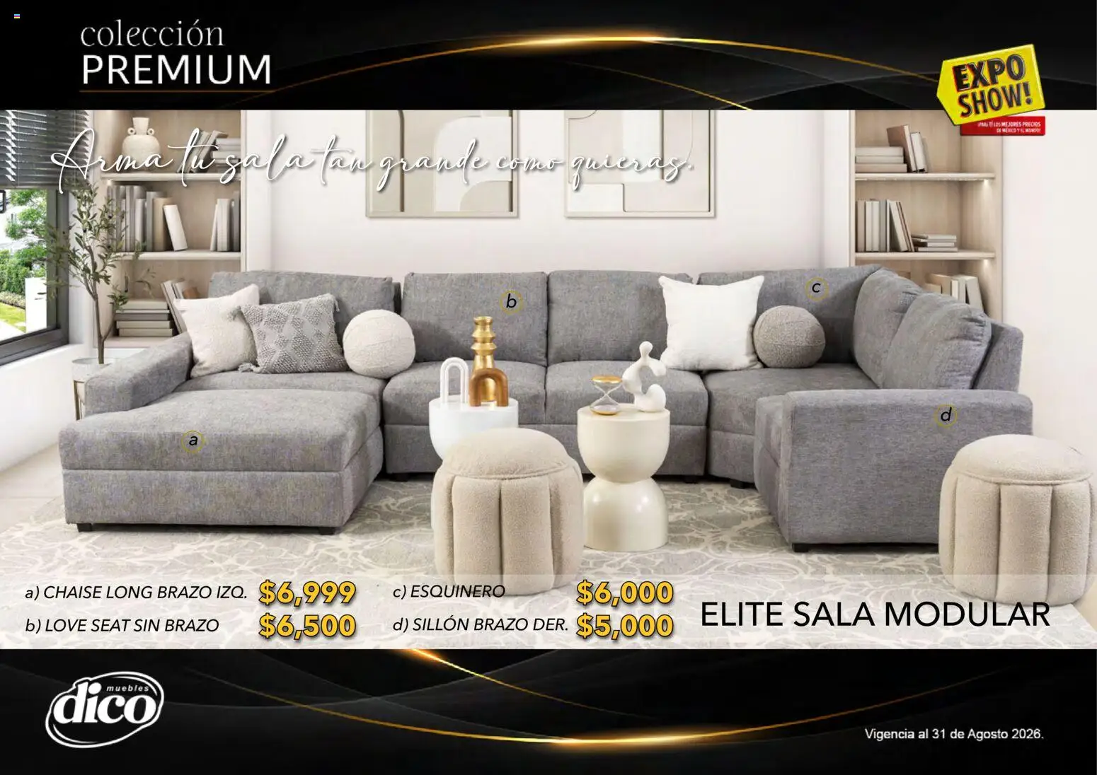 Vista previa las ofertas de la tienda Muebles Dico - Muebles Dico catálogo Colección Premium desde el 01/08/2026 