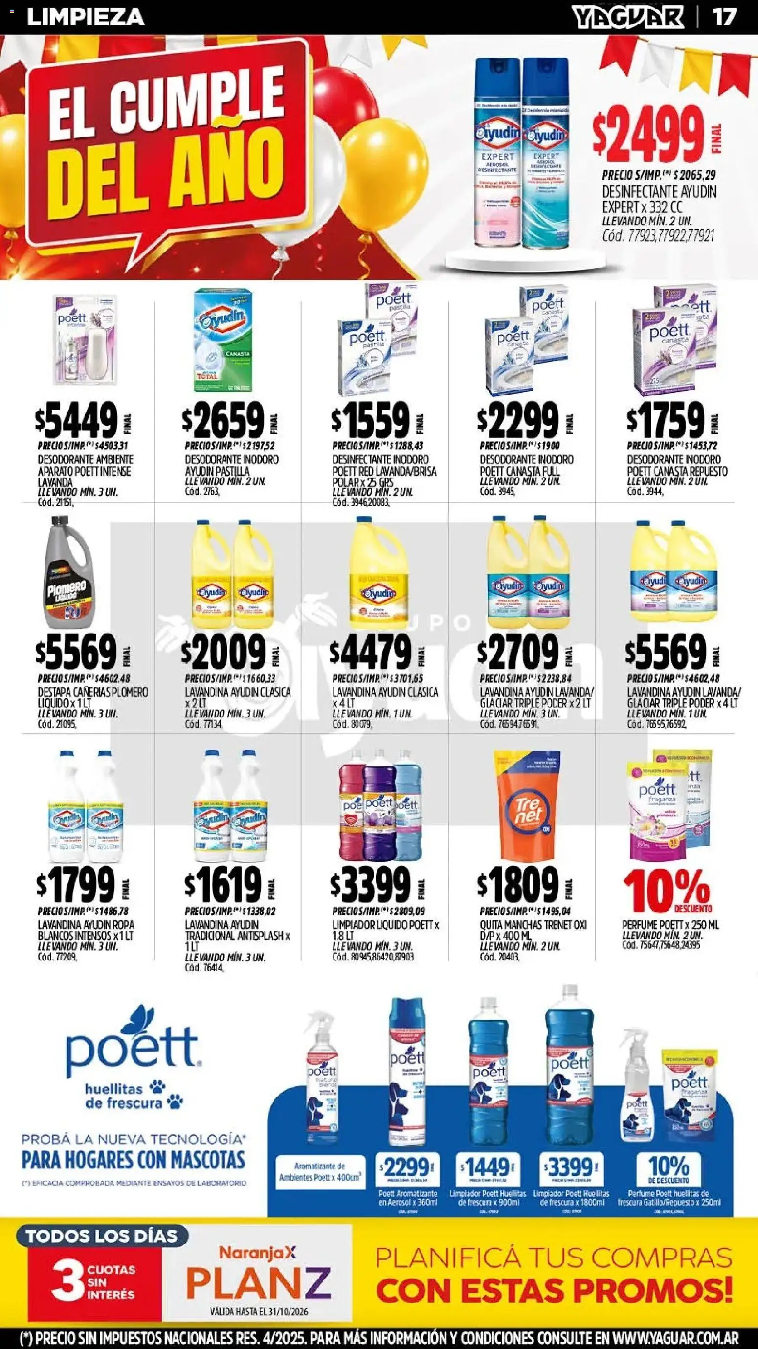 Vista previa del folleto de la tienda Yaguar válido desde el 26/10/2026 