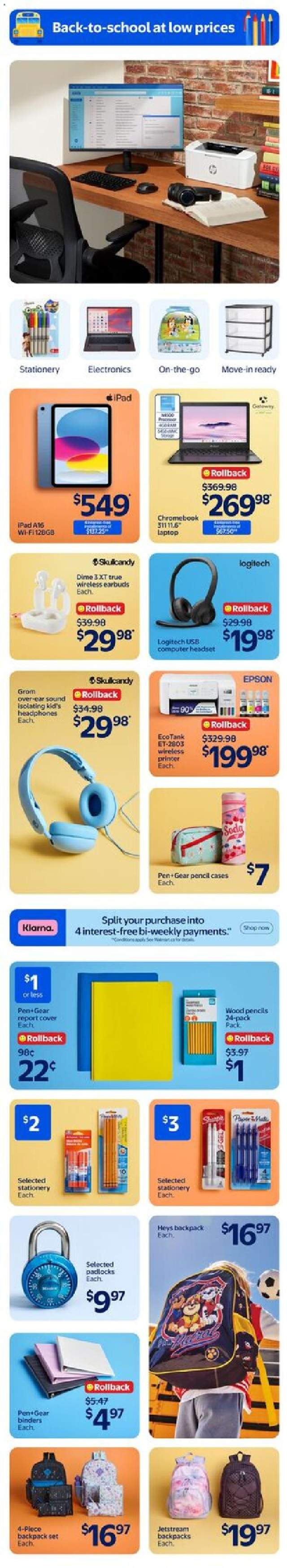 New Walmart flyer from Aug 06