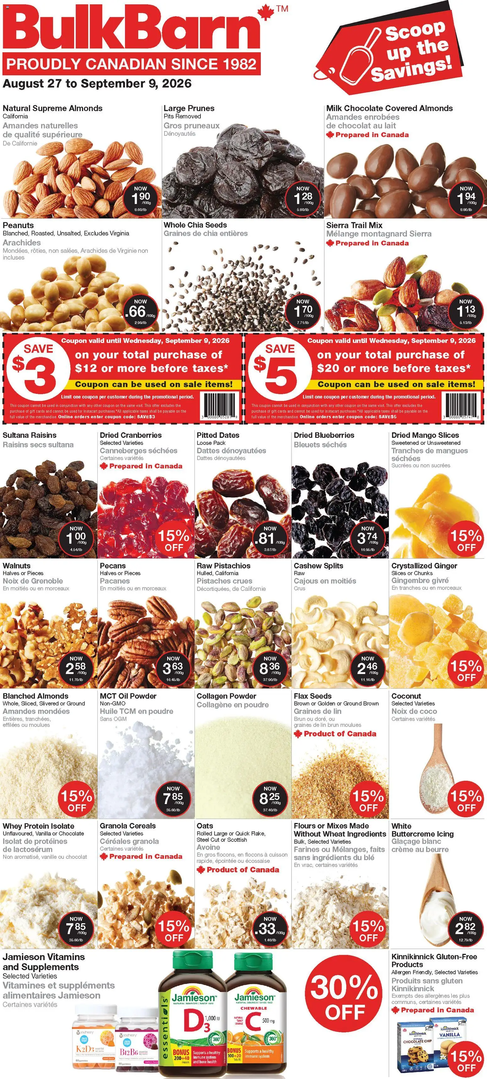 Preview of leaflet Bulk Barn weekly flyer / circulaire from shop Bulk Barn is valid from Aug 27, 2026