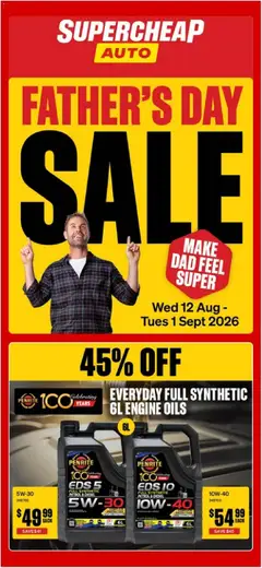 Preview of catalogue Supercheap Auto catalogue from shop Supercheap Auto valid 12/08/2026