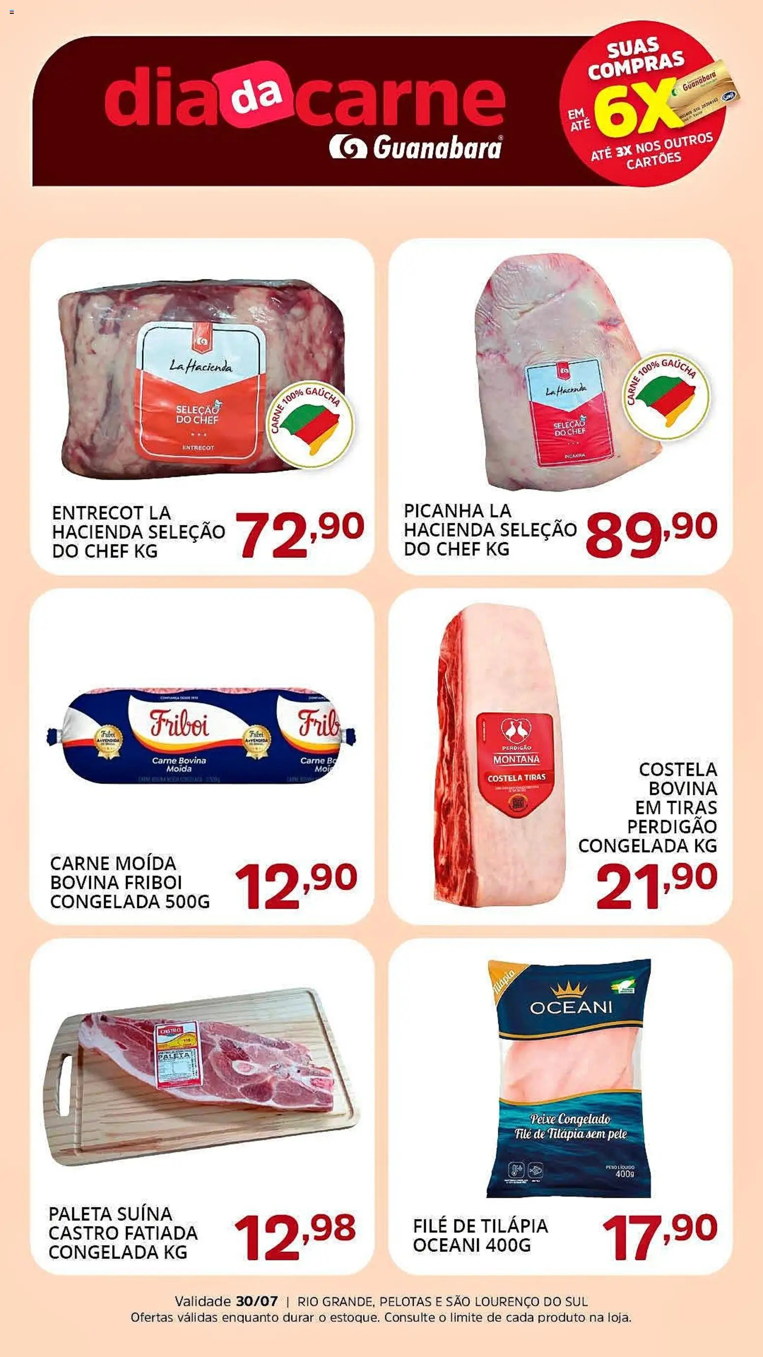 Ofertas Supermercado Guanabara até 30/07/2026.