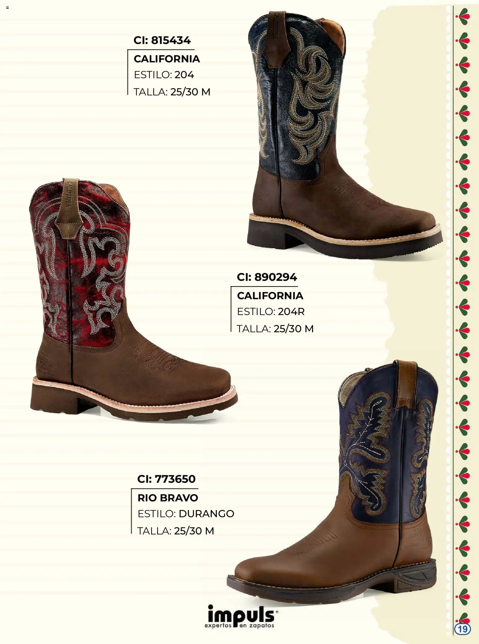 Vista previa las ofertas de la tienda Impuls - Impuls catálogo Botas desde el 27/08/2026 
