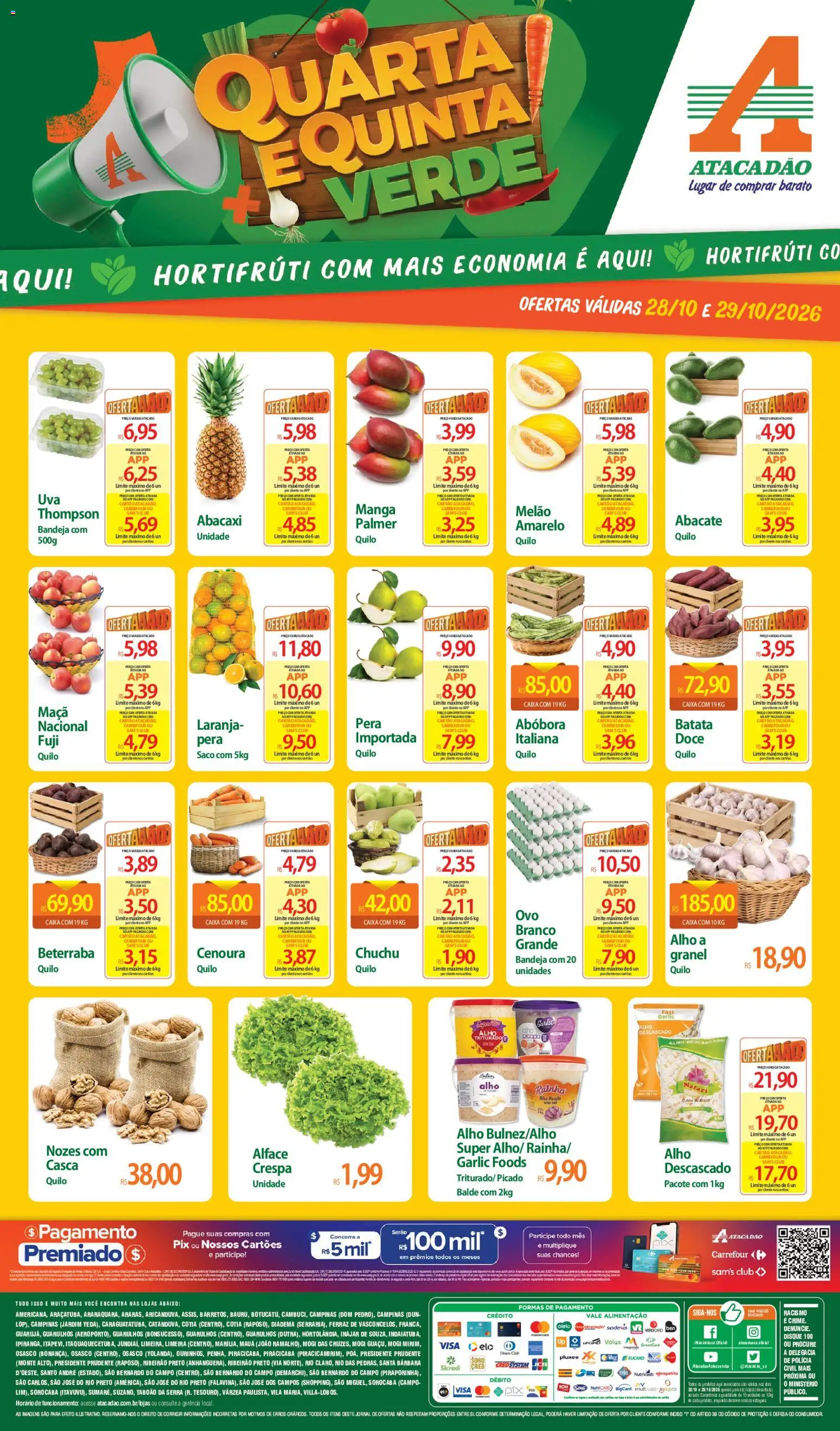 Pré-Visualização do folheto "Atacadão ofertas - SP" da loja Atacadão válido a partir de 28/10/2026