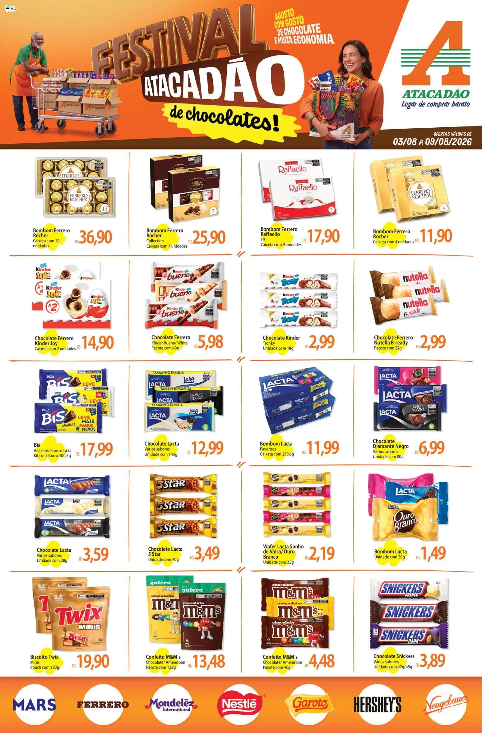 Pré-Visualização do folheto "Atacadão ofertas - MG" da loja Atacadão válido a partir de 03/08/2026