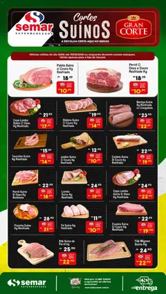 Pré-Visualização do folheto "Semar Supermercado ofertas Suínos" da loja Semar Supermercado válido a partir de 16/06/2026