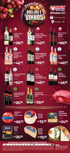 Pré-Visualização do folheto "Mateus ofertas Queijos e Vinhos" da loja Mateus válido a partir de 18/06/2026