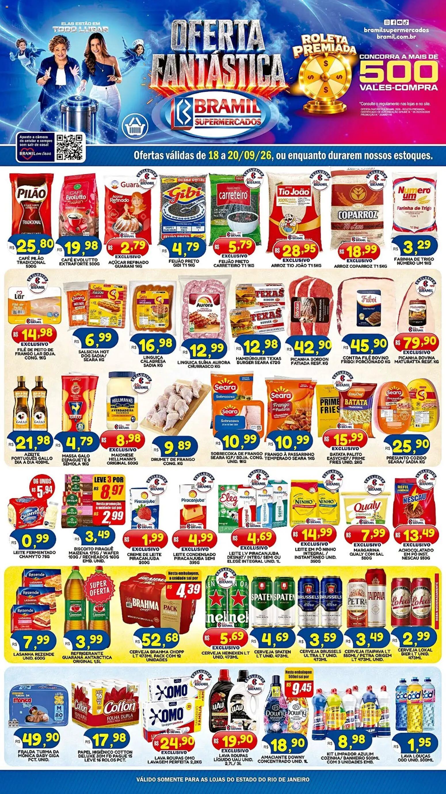 Pré-Visualização do folheto "Bramil Supermercados - Ofertas da semana" da loja Bramil Supermercados válido a partir de 18/09/2026