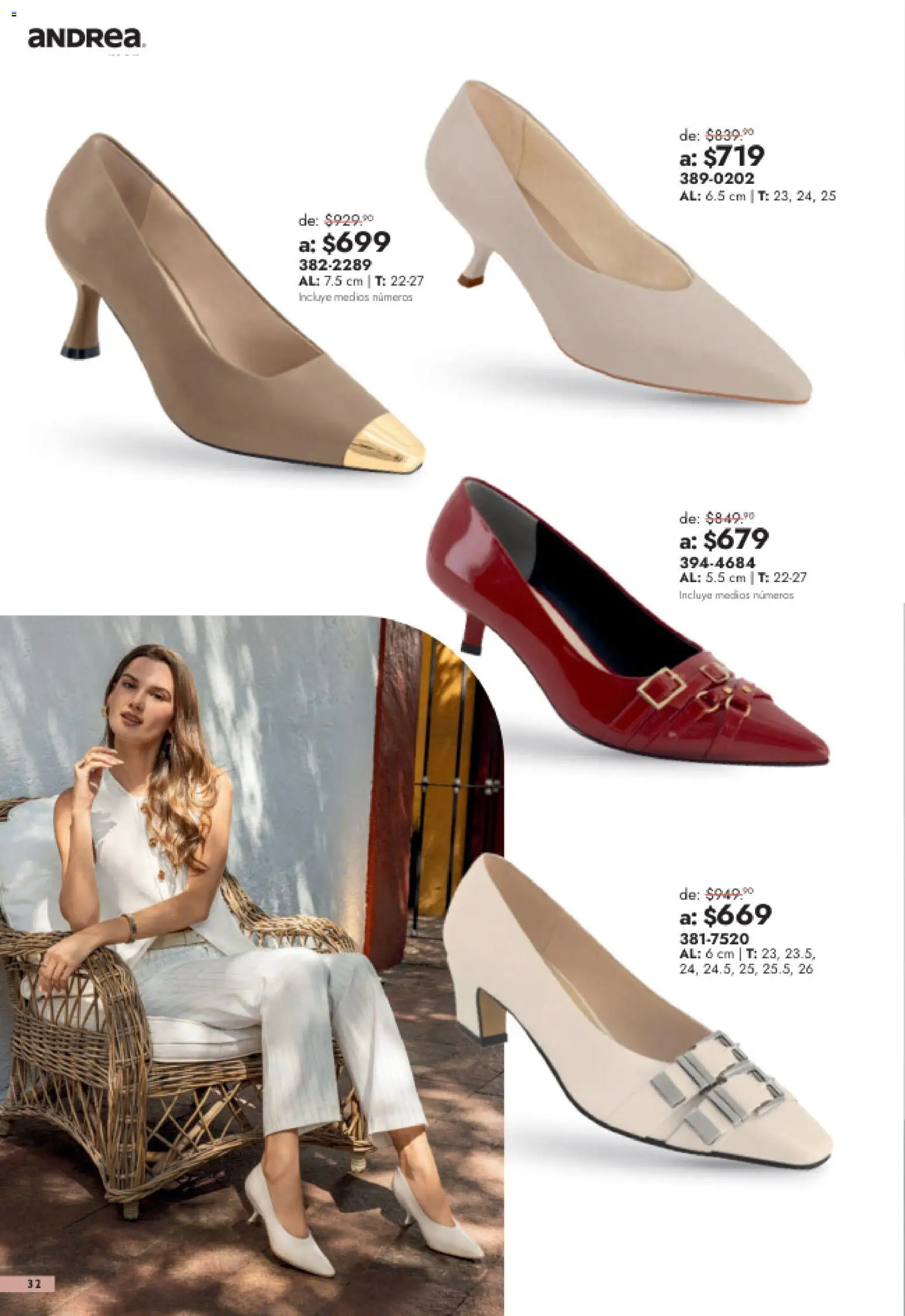 Vista previa las ofertas de la tienda Andrea - Andrea catálogo Outlet desde el 26/07/2026 