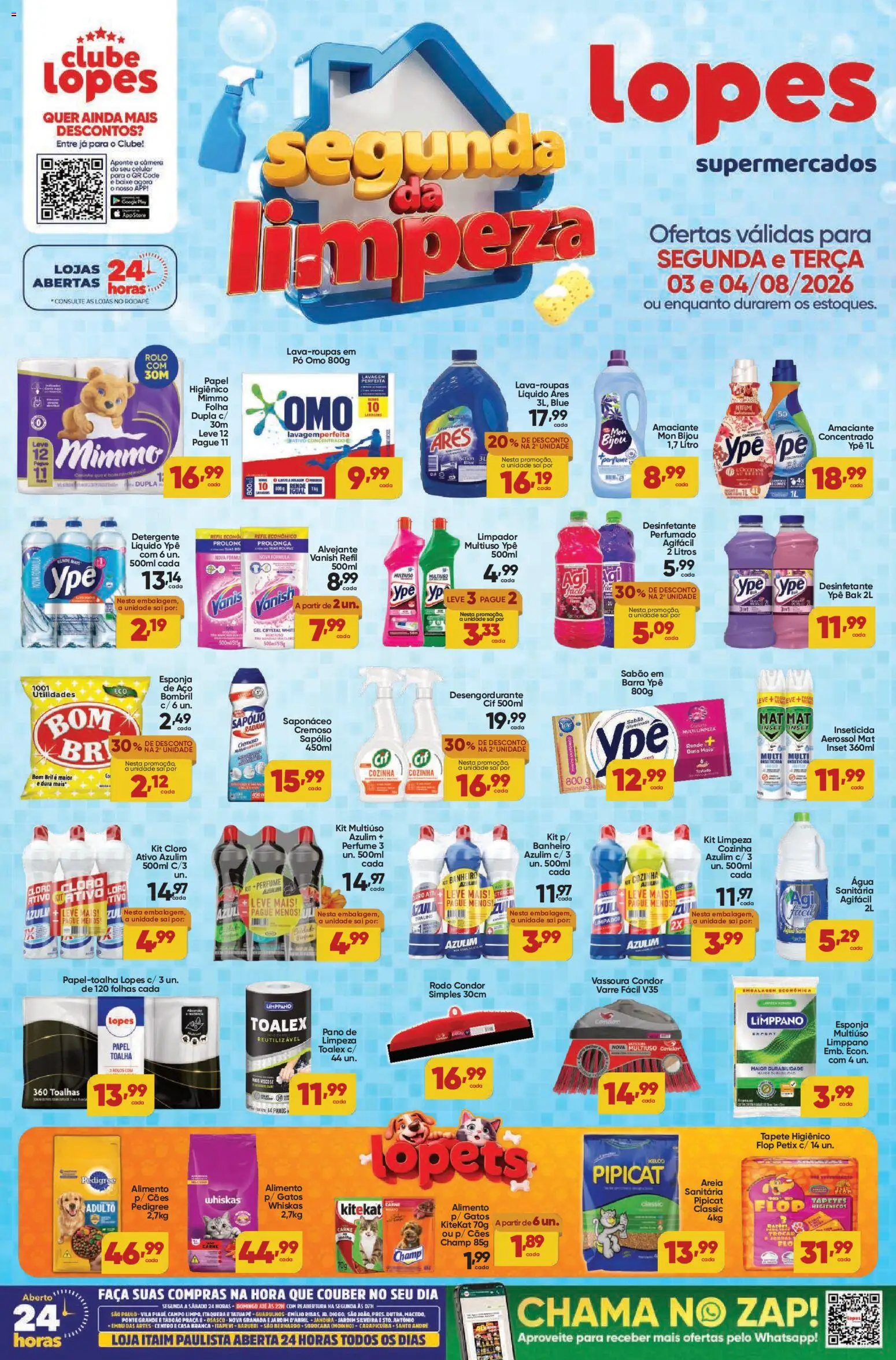 Pré-Visualização do folheto "Lopes Supermercados - Ofertas da semana" da loja Lopes Supermercados válido a partir de 03/08/2026