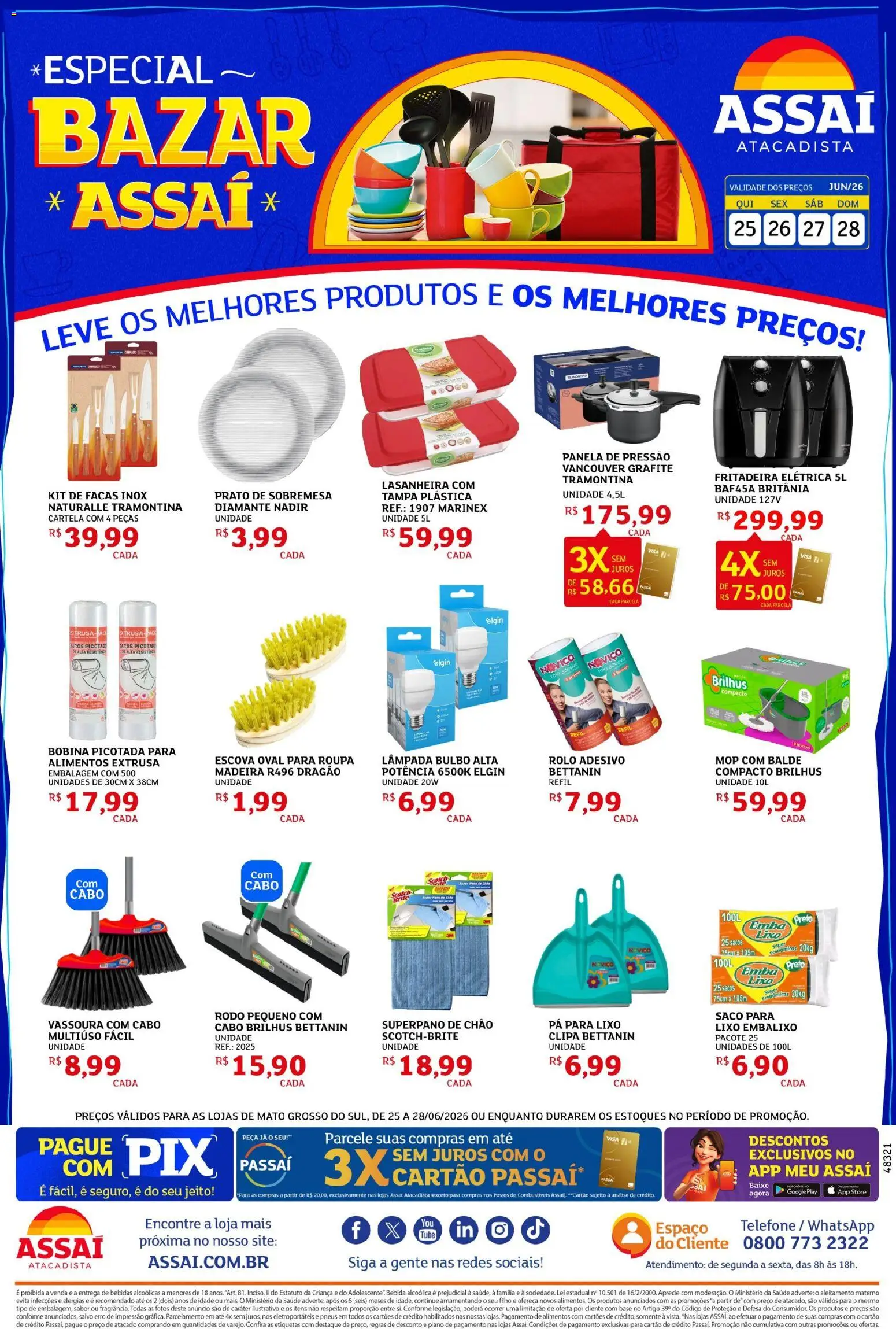 Pré-Visualização do folheto "Assaí Atacadista ofertas - MS" da loja Assaí Atacadista válido a partir de 25/06/2026