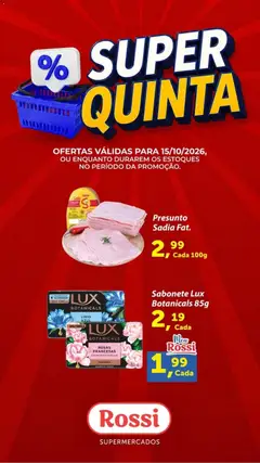 Pré-Visualização do folheto "Rossi Supermercados ofertas do Dia" da loja Rossi Supermercados válido a partir de 15/10/2026