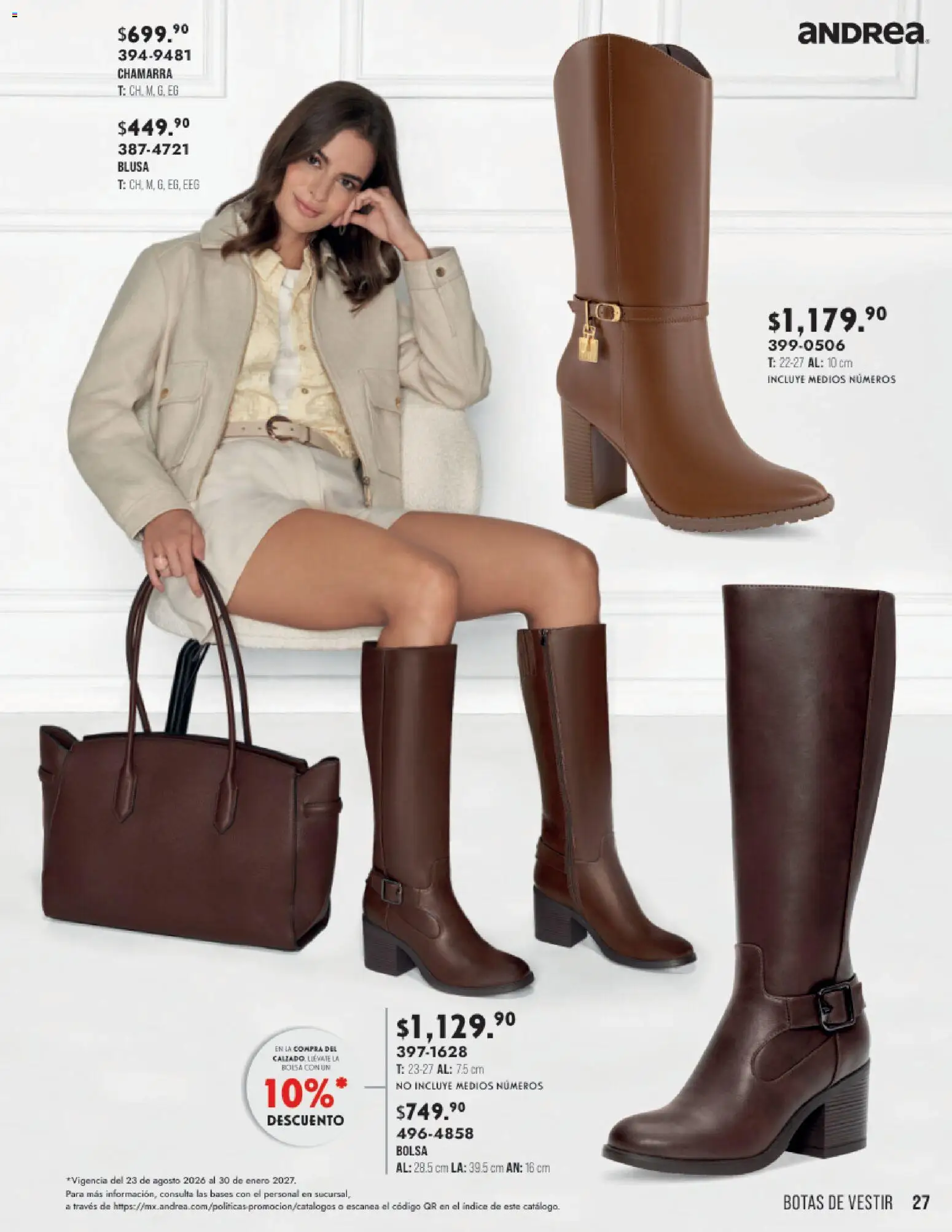 Vista previa las ofertas de la tienda Andrea - Andrea catálogo Otoño Invierno desde el 23/08/2026 