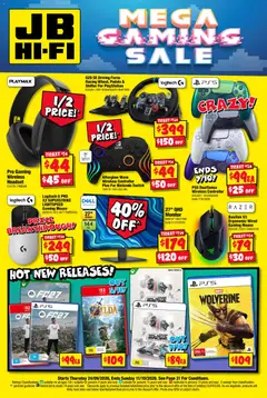 Preview of catalogue JB Hi-Fi catalogue Mega Gaming Sale from shop JB Hi-Fi valid 24/09/2026