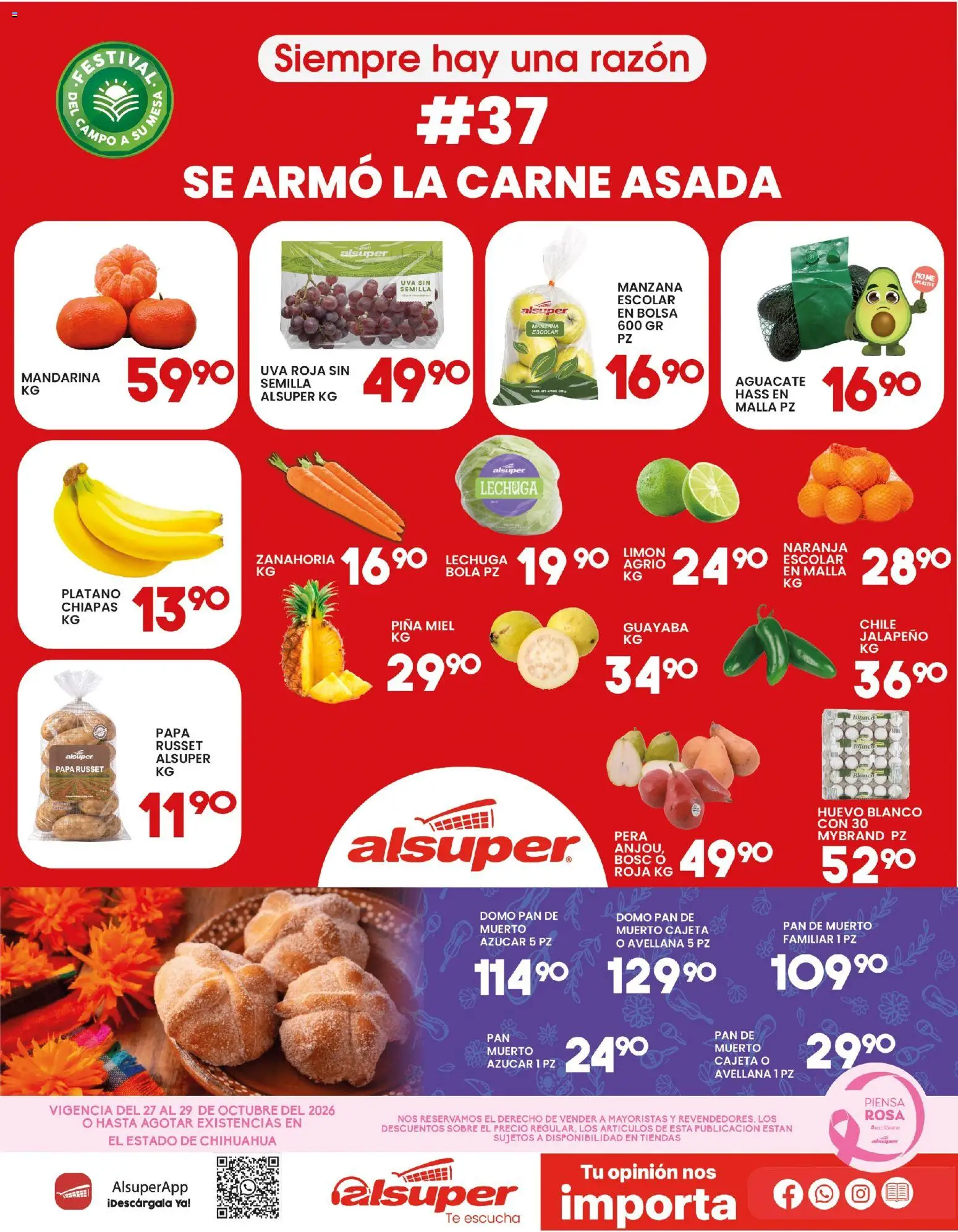 Vista previa las ofertas de la tienda Alsuper - Alsuper folleto desde el 27/10/2026 