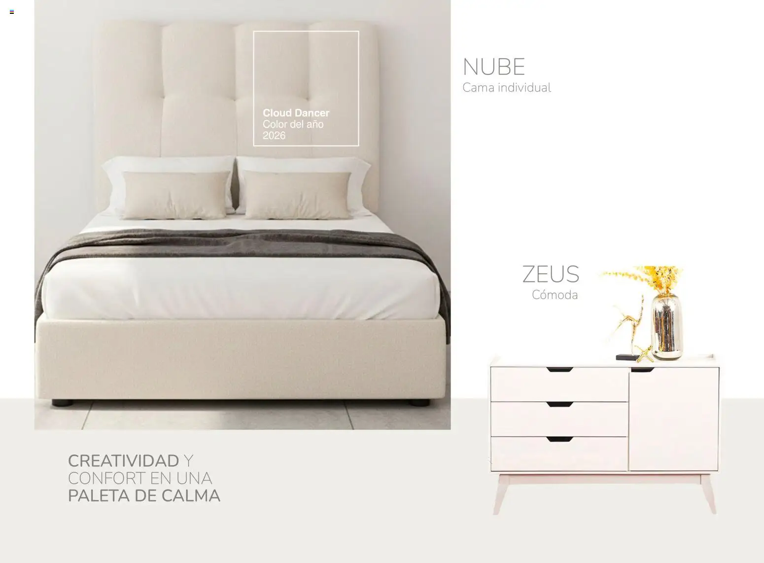 Vista previa las ofertas de la tienda Muebles Dico - Catálogo Cloud Dancer Color del año 2026 desde el 30/01/2026 