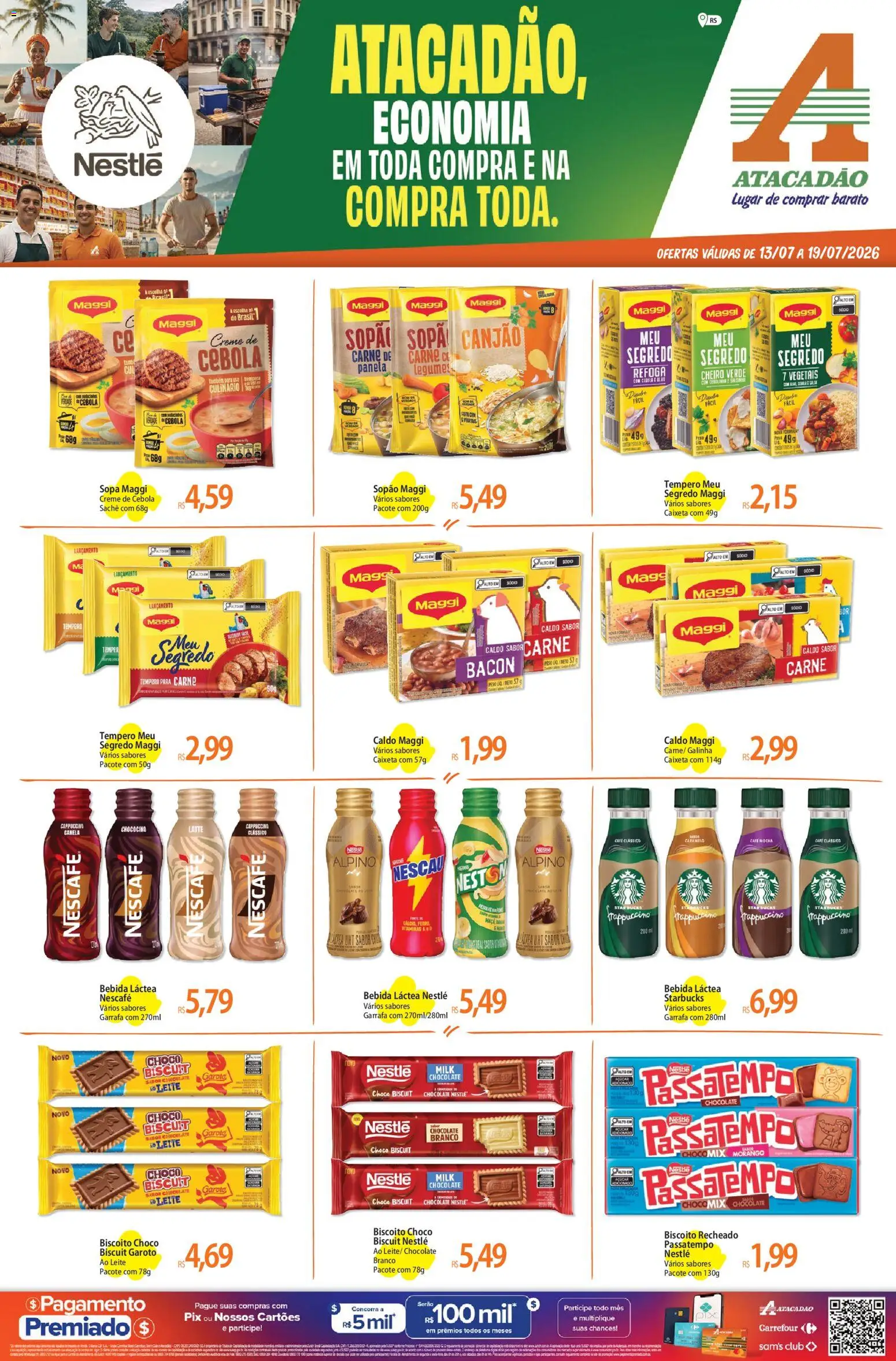 Pré-Visualização do folheto "Atacadão ofertas - RS" da loja Atacadão válido a partir de 13/07/2026