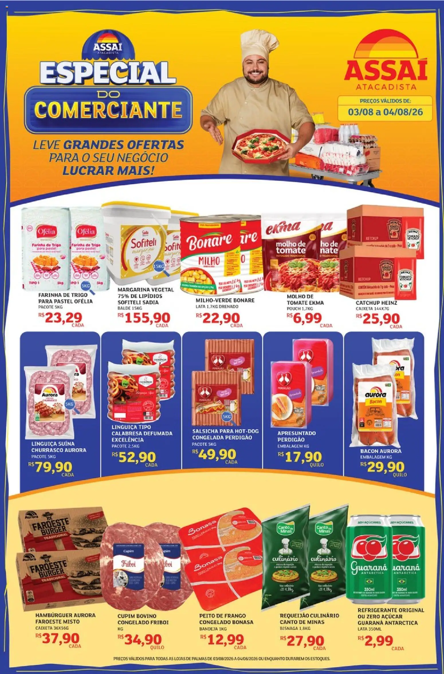 Pré-Visualização do folheto "Assaí Atacadista ofertas - TO" da loja Assaí Atacadista válido a partir de 03/08/2026