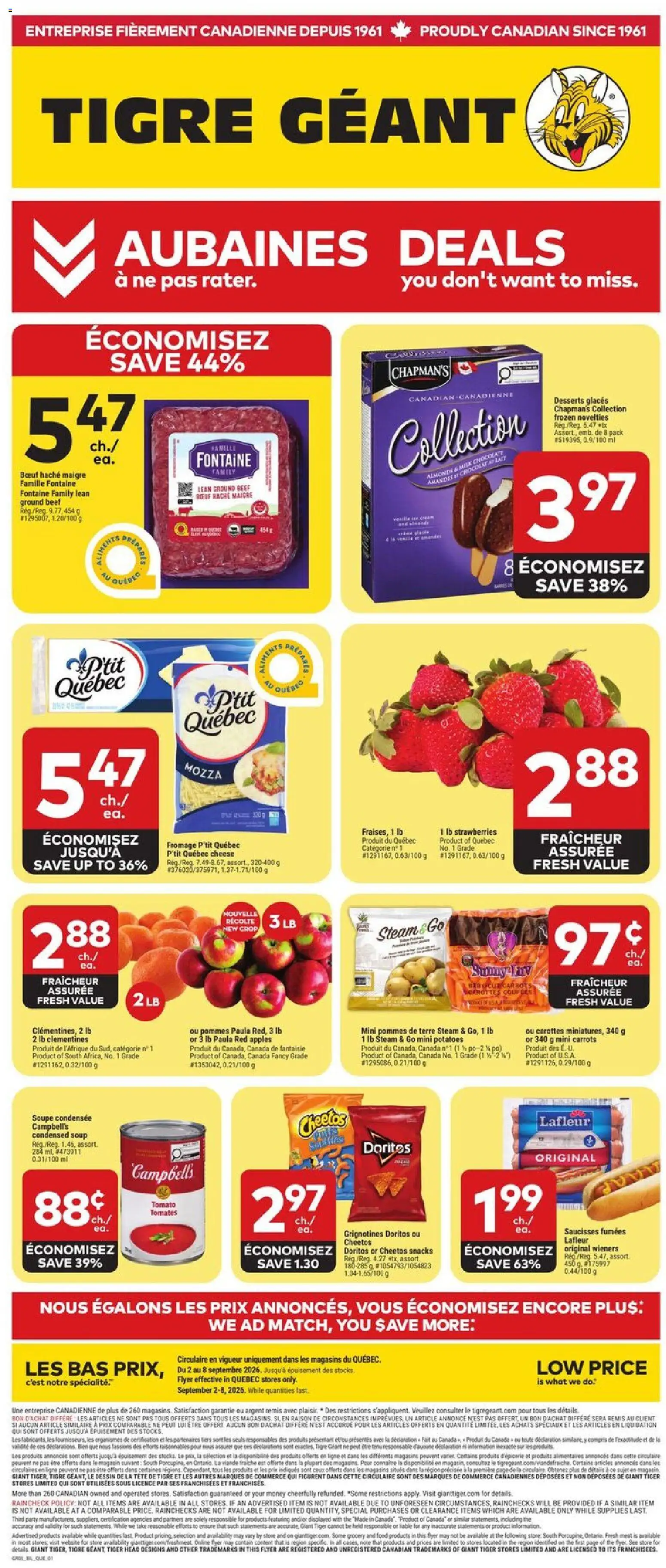 Preview of leaflet Giant Tiger weekly flyer / circulaire from shop Giant Tiger is valid from Sep 02, 2026