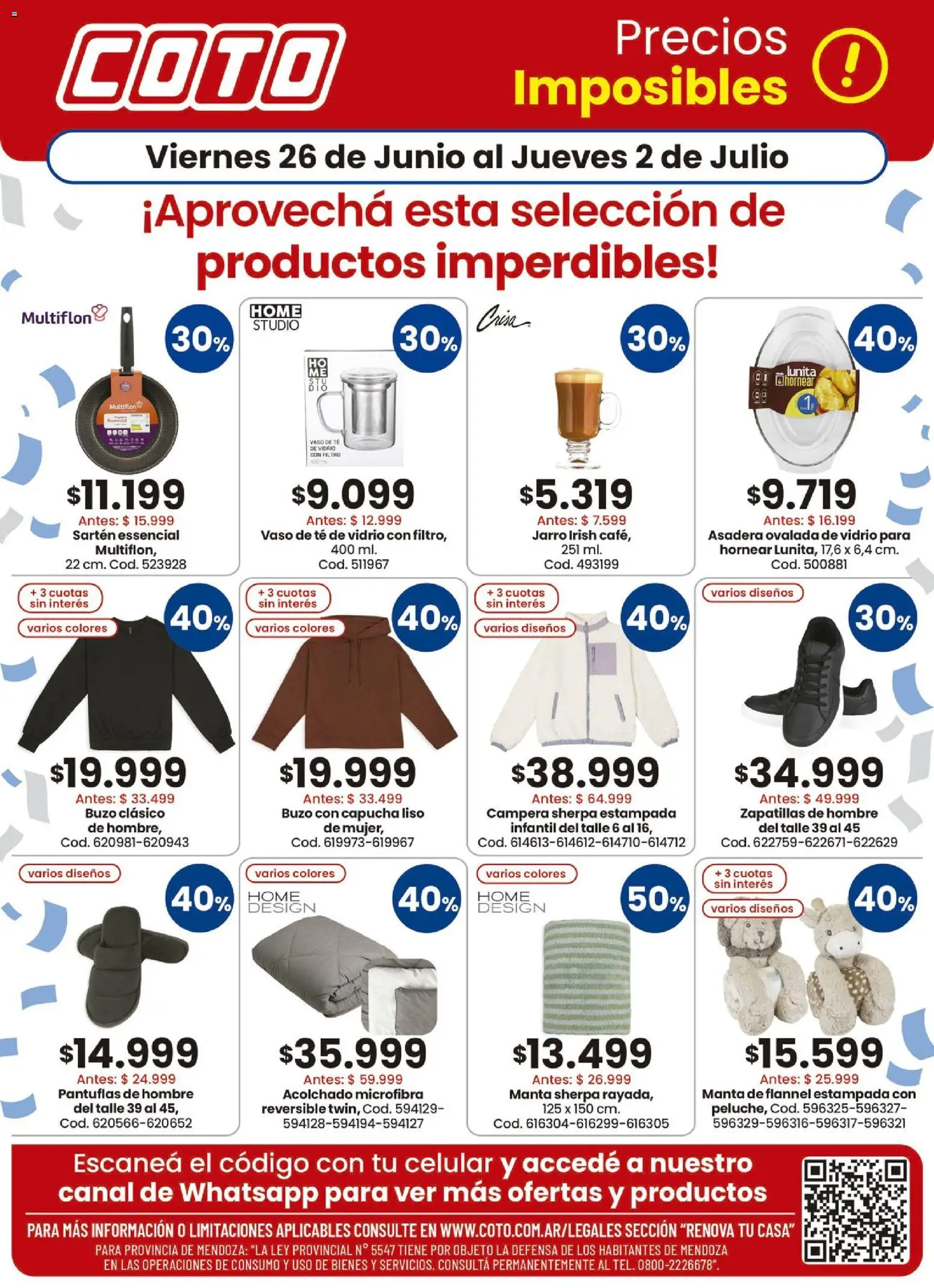 Vista previa del folleto de la tienda Coto válido desde el 26/06/2026 