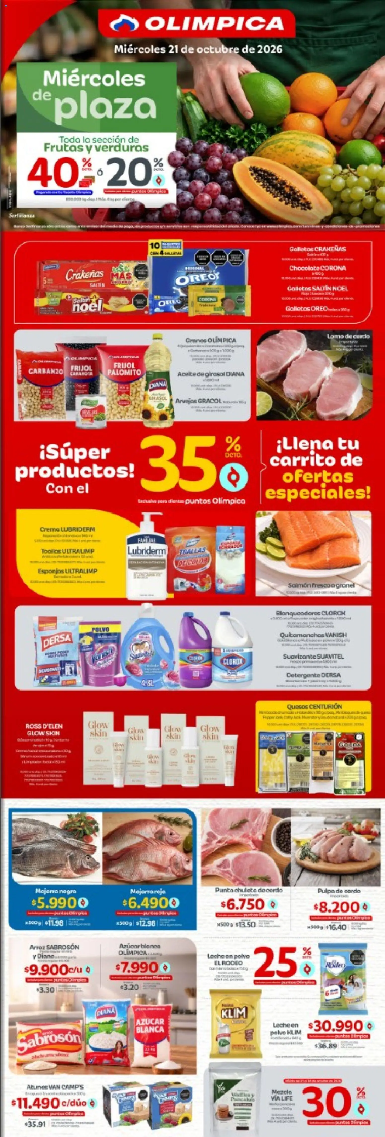  Vista previa del prospecto Olímpica catálogo Miércoles de plaza del almacen Olímpica válida del 21/10/2026 al 21/10/2026