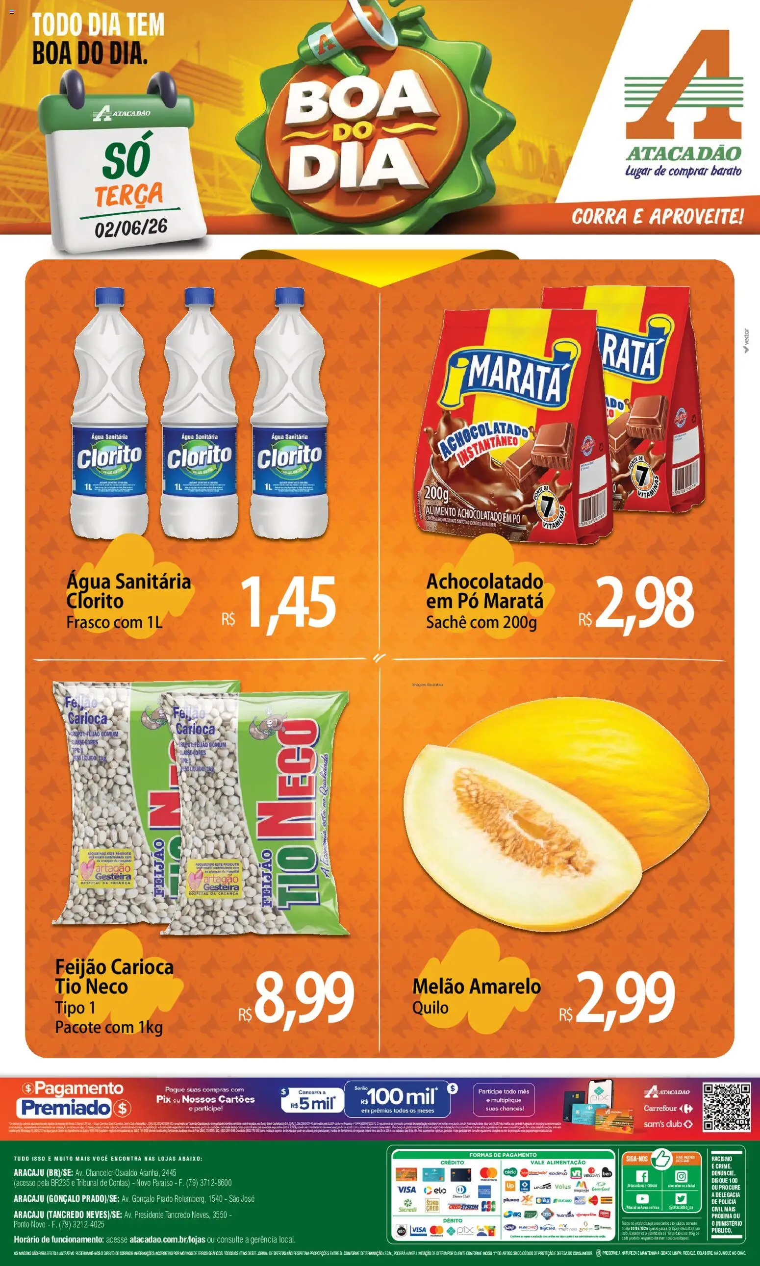 Pré-Visualização do folheto "Atacadão ofertas - SE" da loja Atacadão válido a partir de 02/06/2026