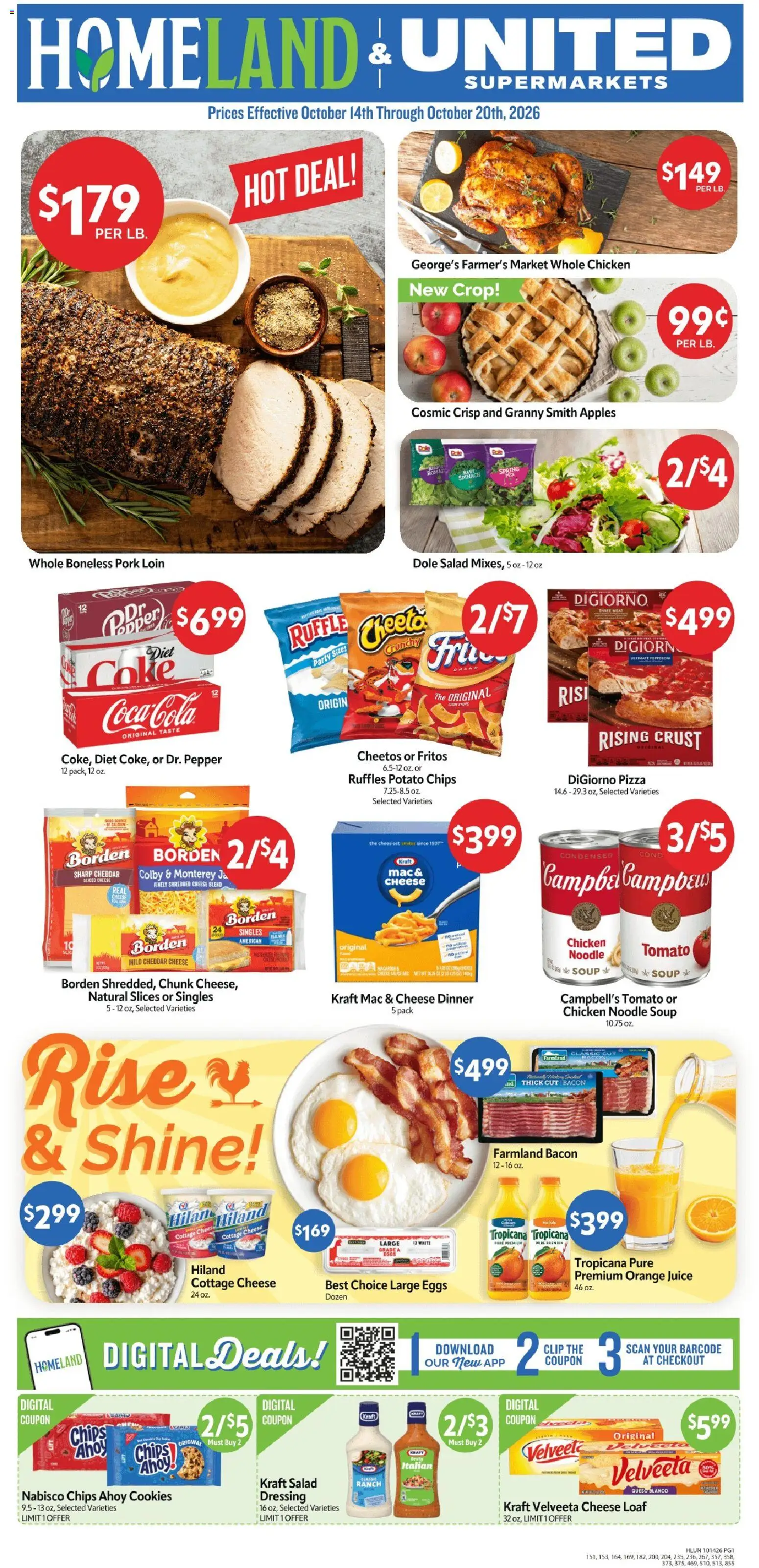 Ad Preview of Homeland Homeland Weekly Ad from 10/14/2026