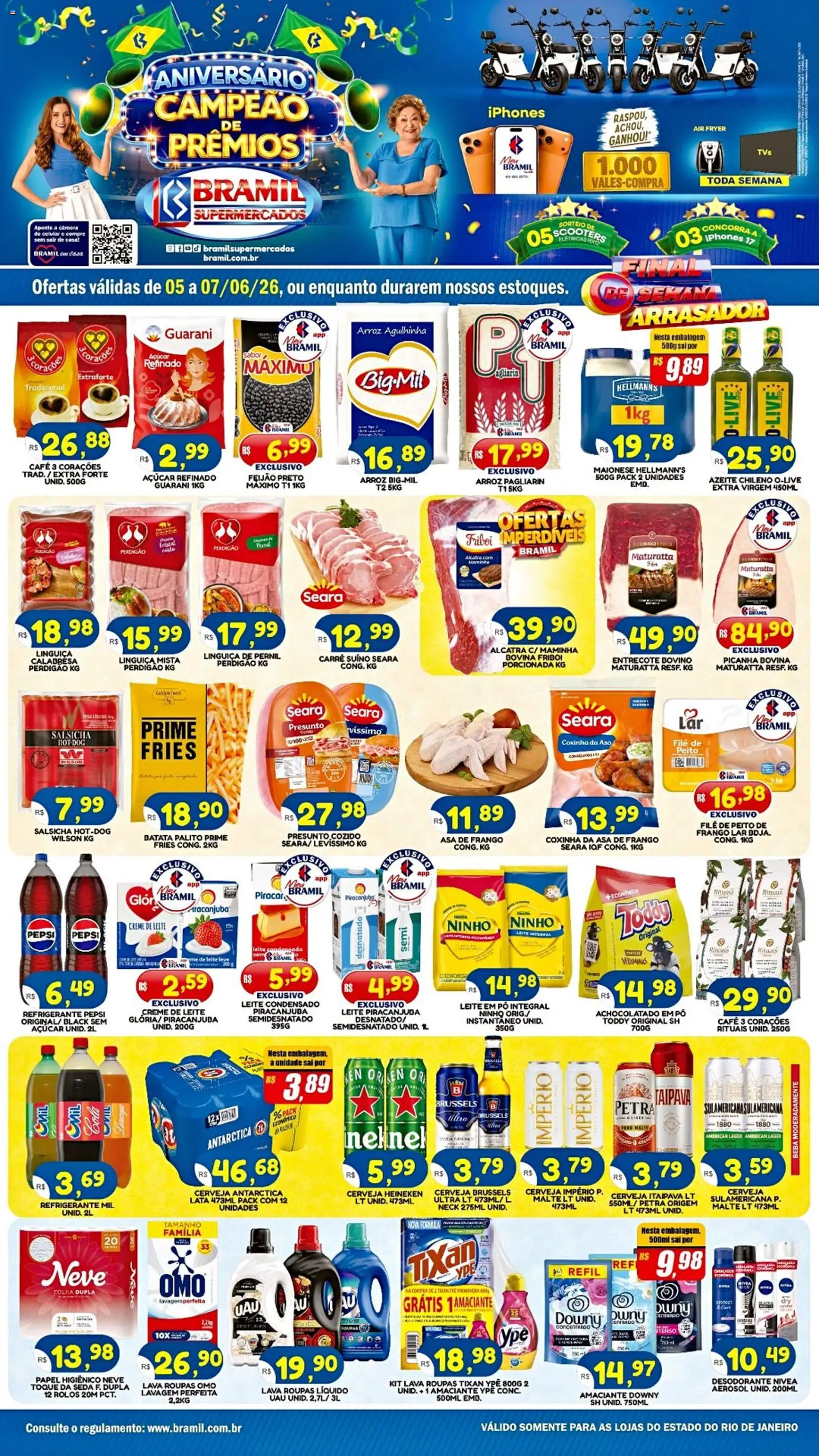 Pré-Visualização do folheto "Bramil Supermercados - Ofertas da semana" da loja Bramil Supermercados válido a partir de 05/06/2026