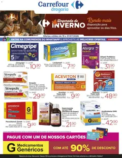 Pré-Visualização do folheto "Carrefour ofertas Drogaria Inverno" da loja Carrefour válido a partir de 15/07/2026