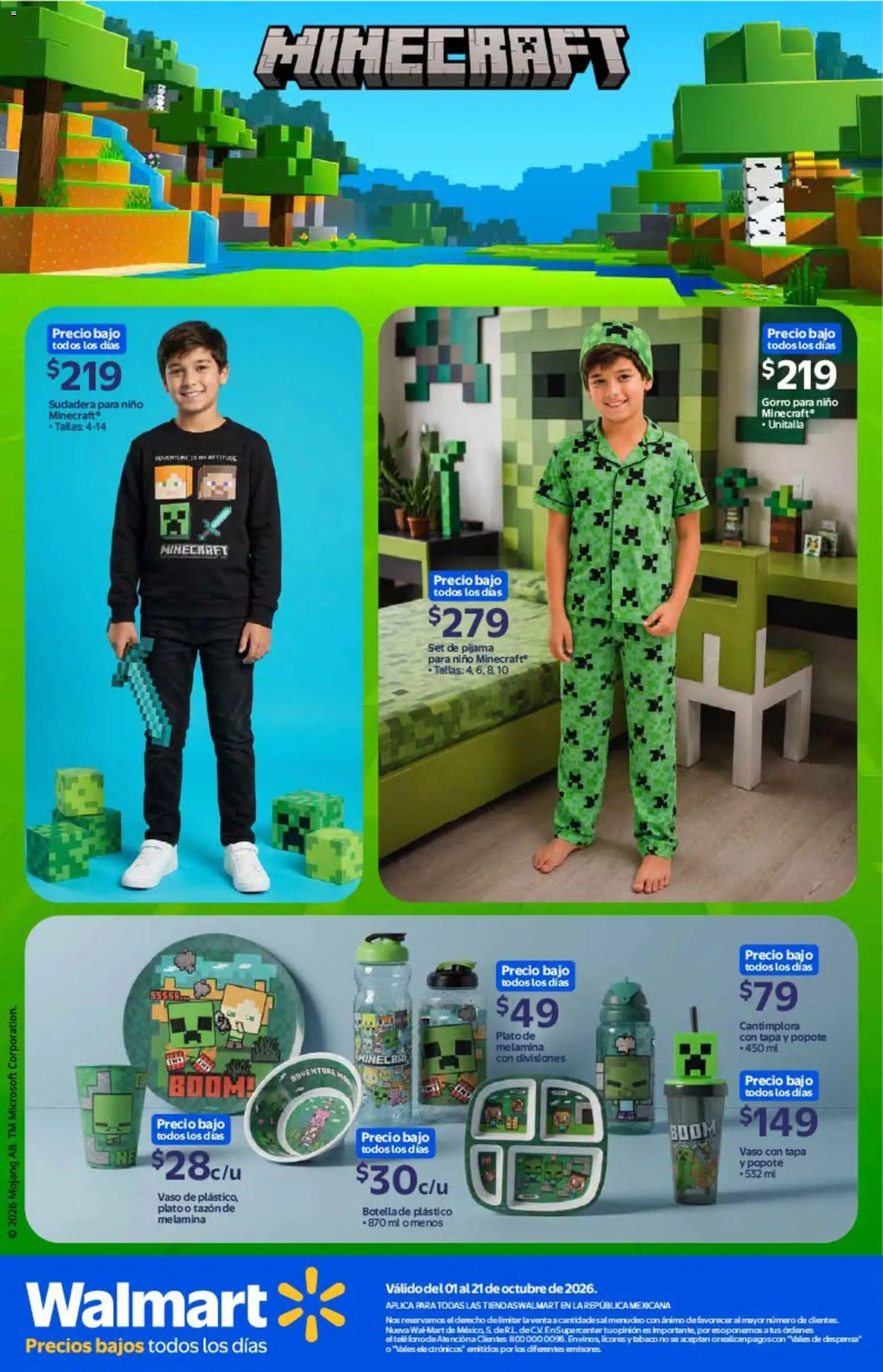 Vista previa las ofertas de la tienda Walmart - Walmart folleto Minecraft desde el 01/10/2026 