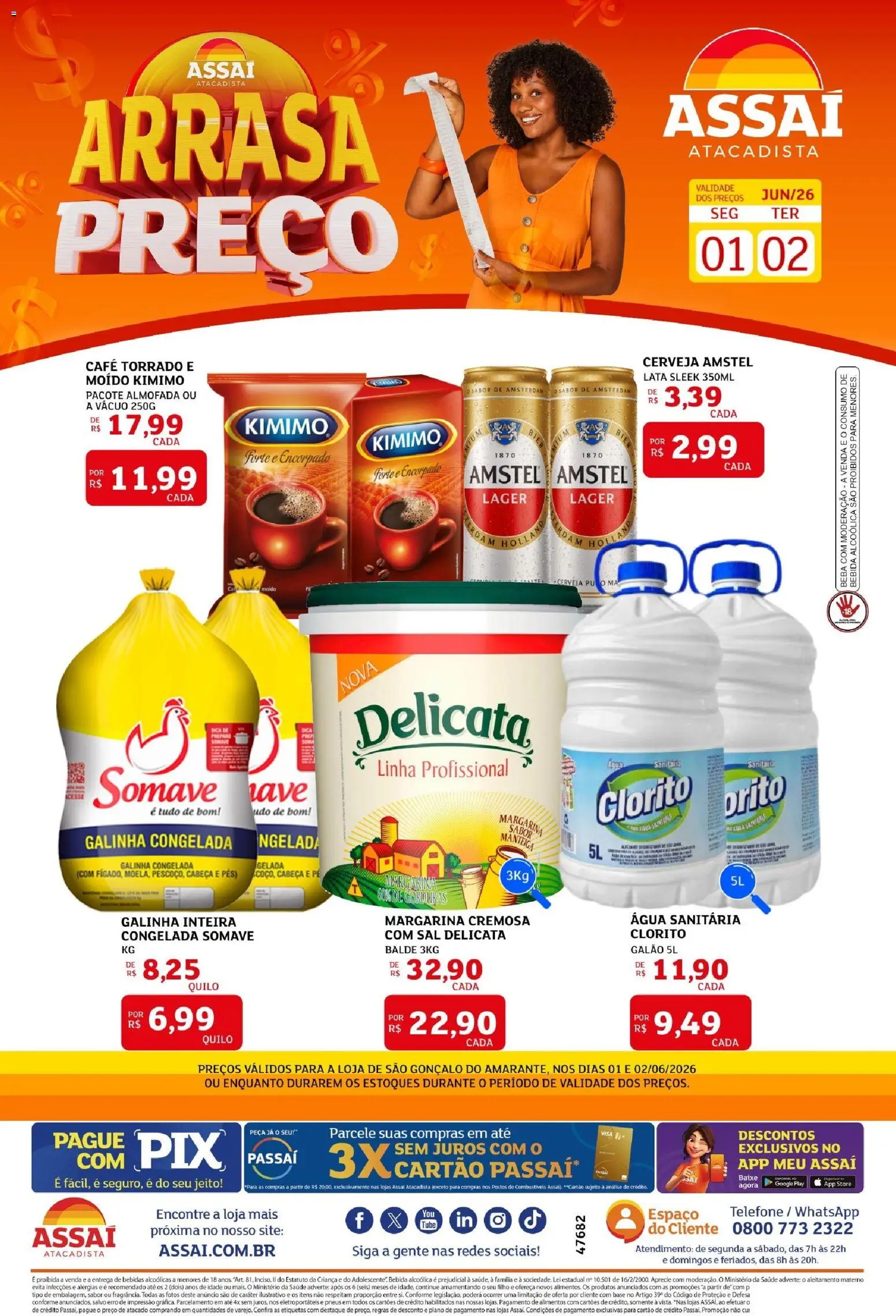 Pré-Visualização do folheto "Assaí Atacadista ofertas - RN" da loja Assaí Atacadista válido a partir de 01/06/2026