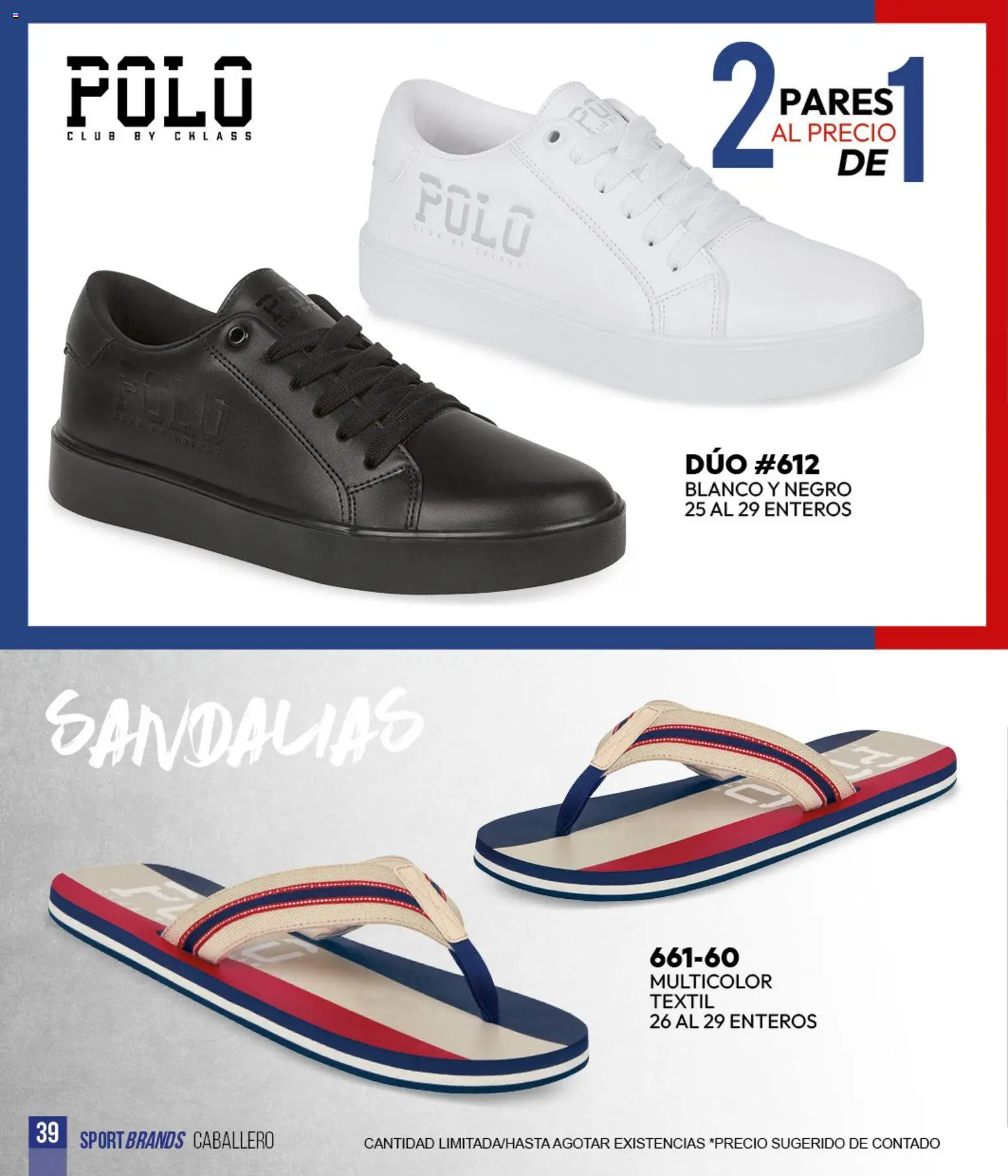 Vista previa las ofertas de la tienda Cklass - Cklass catálogo Sportbrands Verano Caballero desde el 05/03/2026 - Sandalias