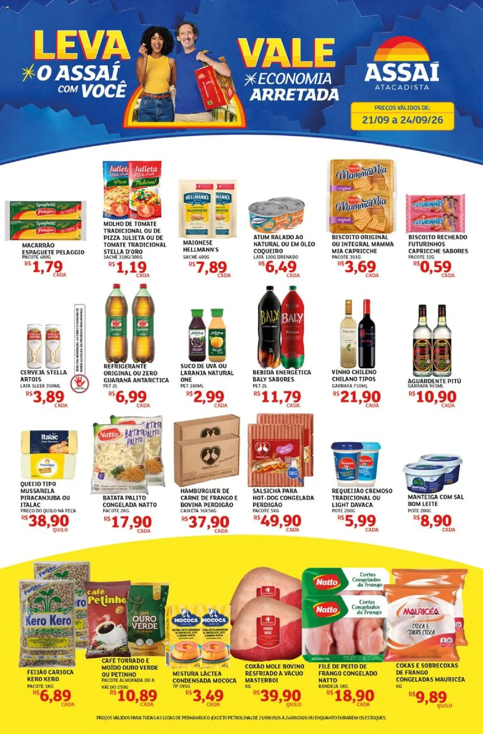 Pré-Visualização do folheto "Assaí Atacadista ofertas - PE" da loja Assaí Atacadista válido a partir de 21/09/2026