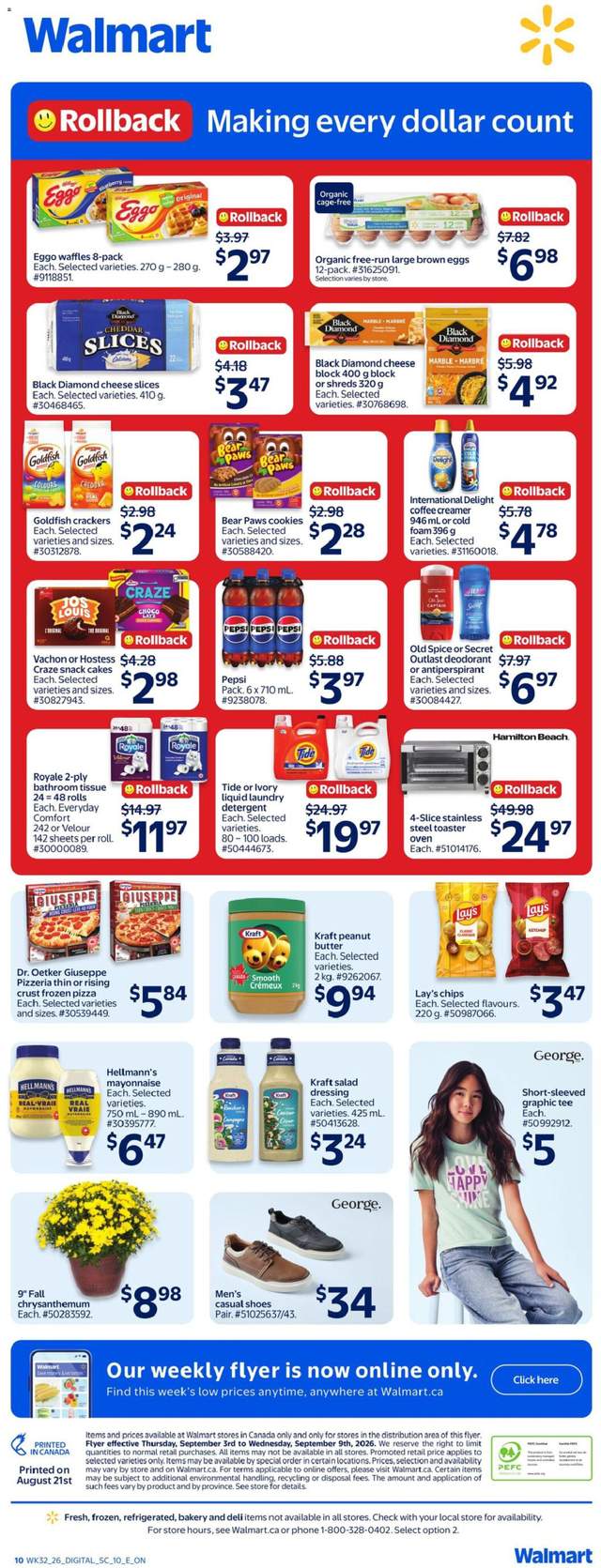 New Walmart flyer from Sep 03