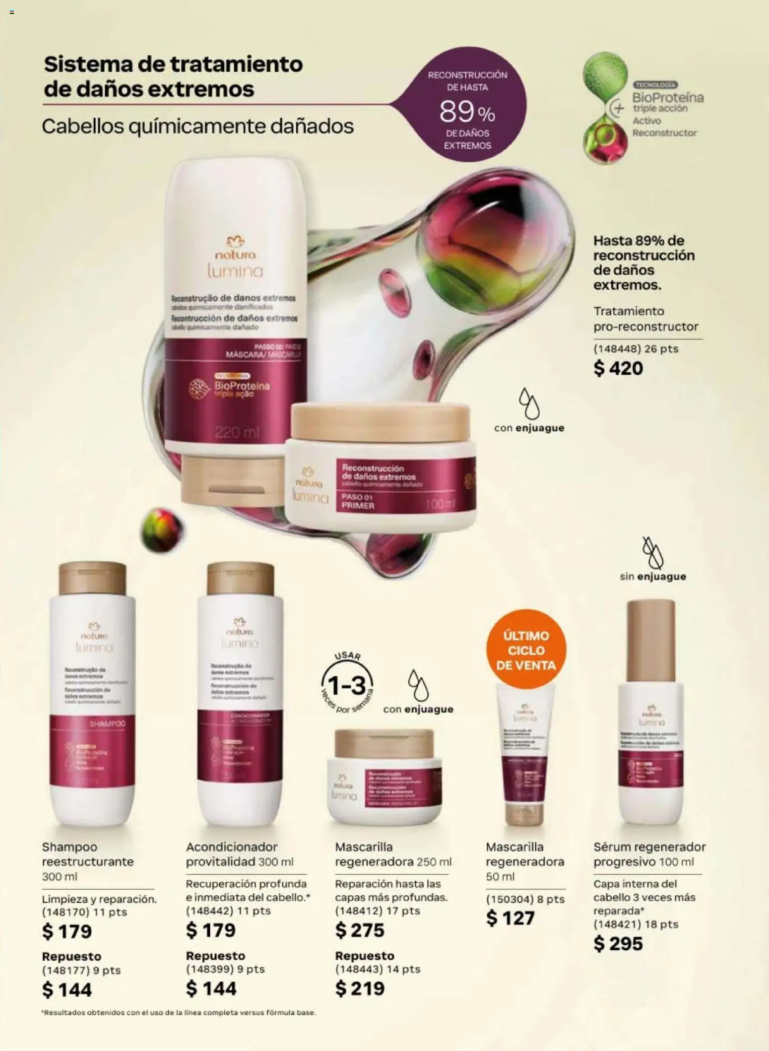 Vista previa las ofertas de la tienda Natura - Natura campaña 6 2026 desde el 02/04/2026 - Shampoo, Serum, Acondicionador, Mascarilla