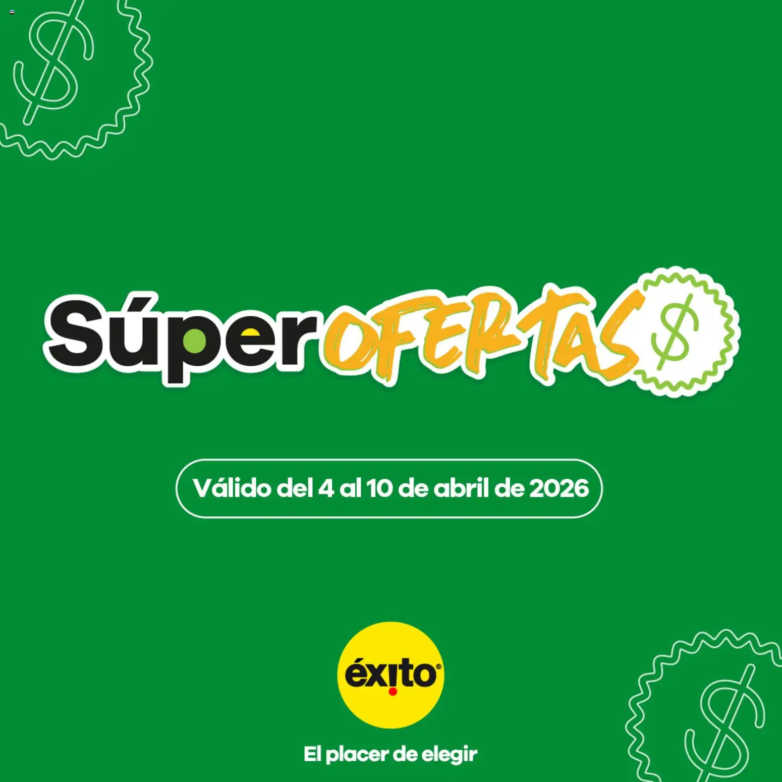  Vista previa del prospecto Éxito catálogo del almacen Éxito válida del 04/04/2026 al 10/04/2026