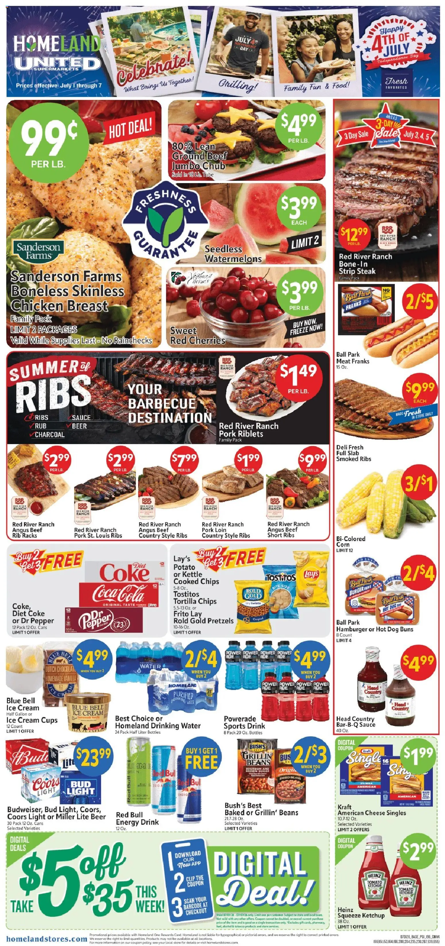 Ad Preview of Homeland Homeland Weekly Ad from 07/01/2026