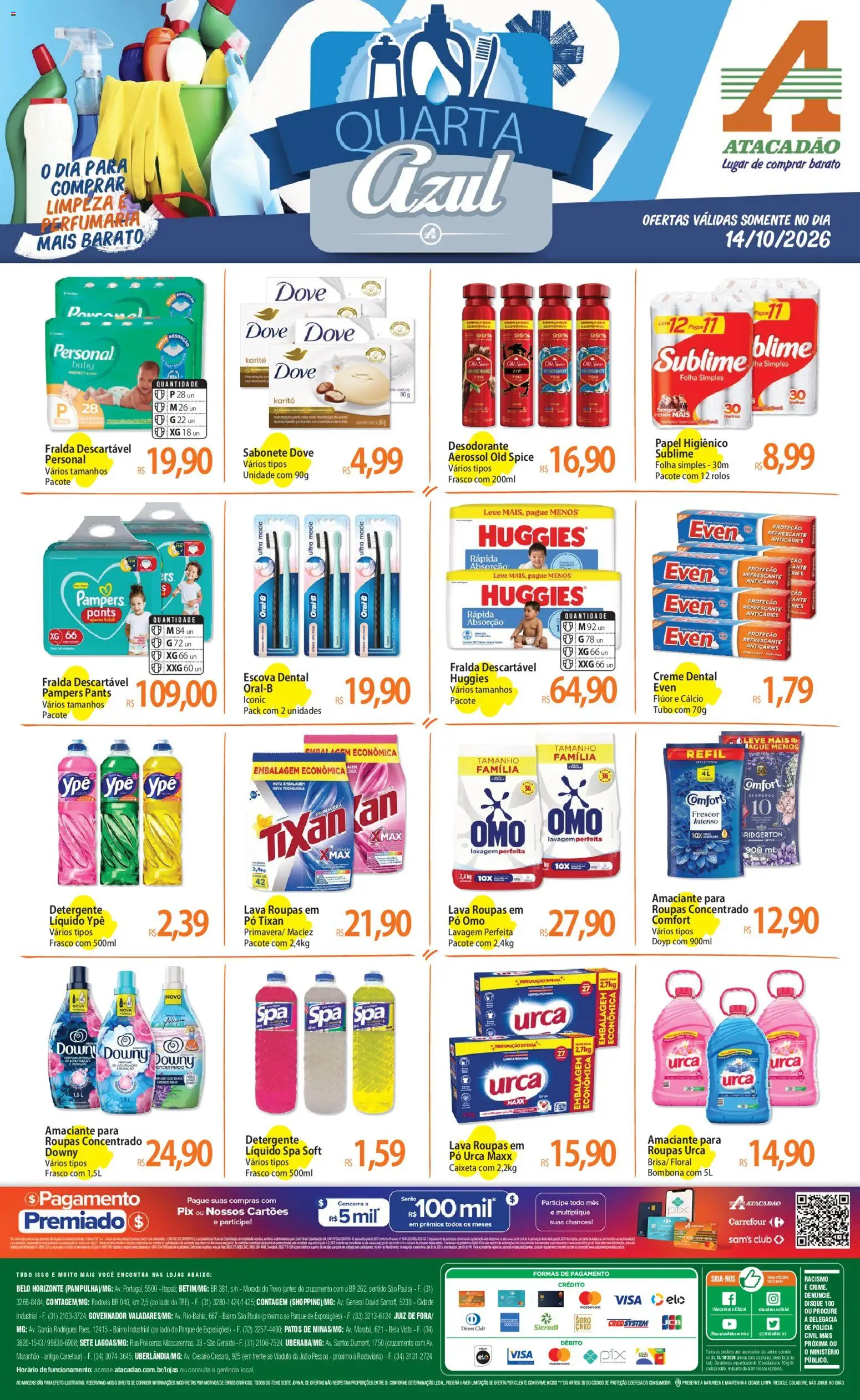 Pré-Visualização do folheto "Atacadão ofertas - MG" da loja Atacadão válido a partir de 14/10/2026