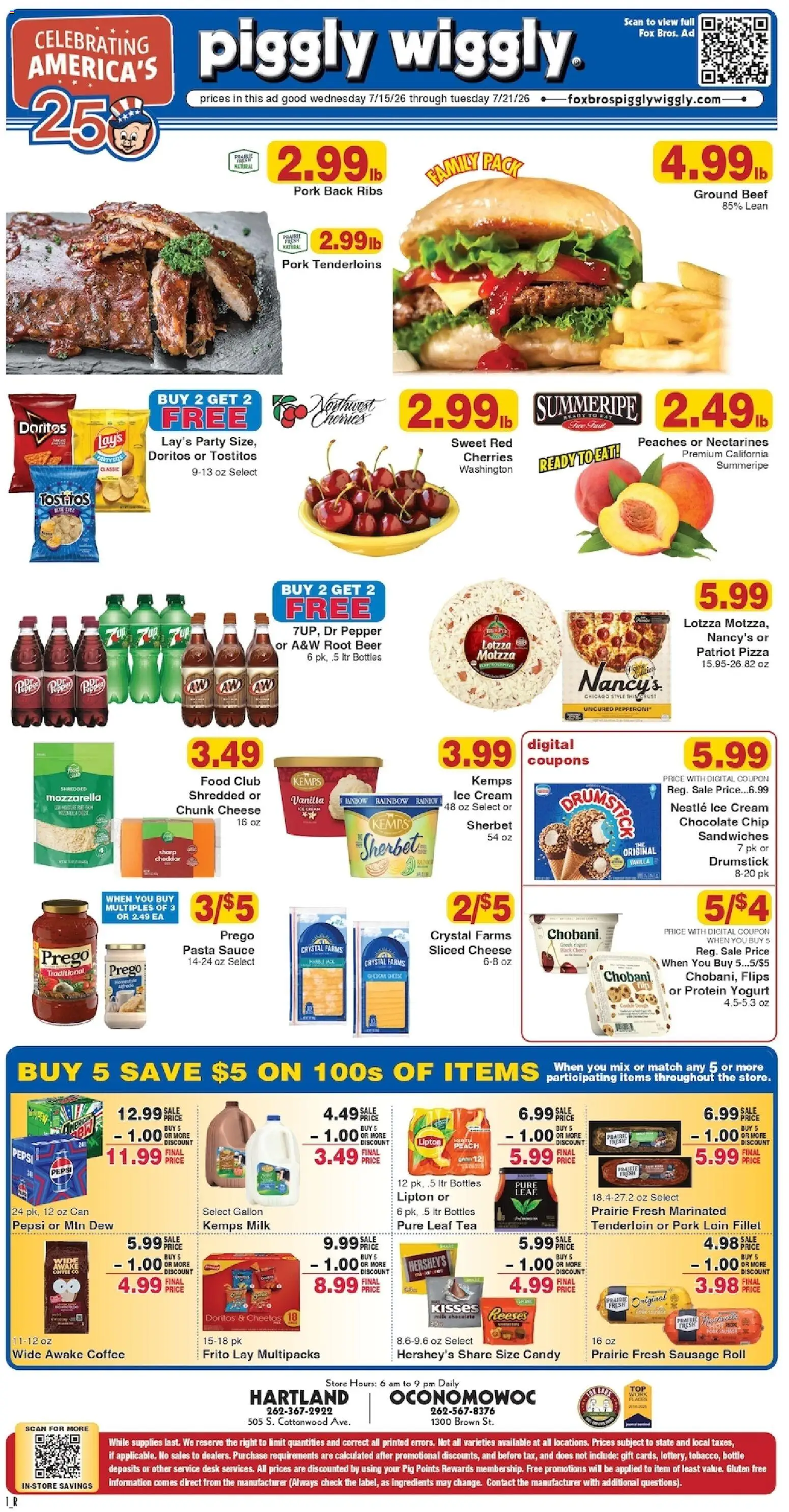 Ad Preview of Piggly Wiggly Piggly Wiggly Weekly Ad from 07/15/2026