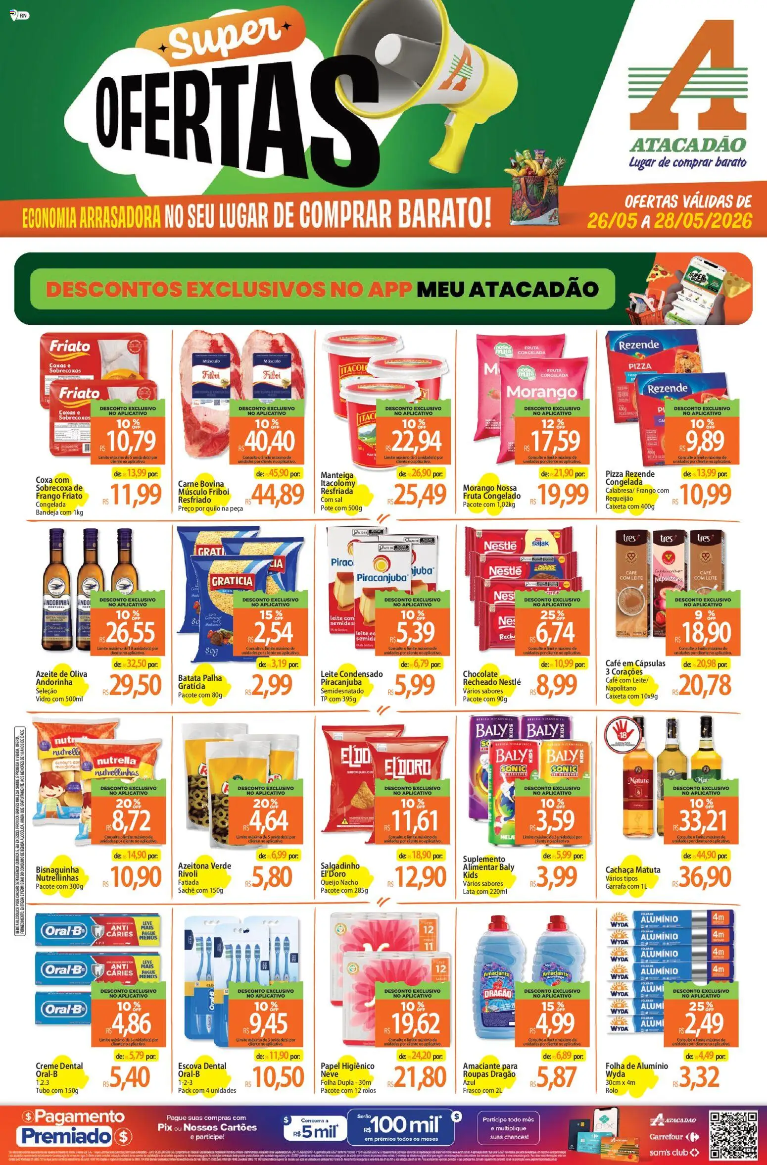 Pré-Visualização do folheto "Atacadão ofertas - RN" da loja Atacadão válido a partir de 26/05/2026
