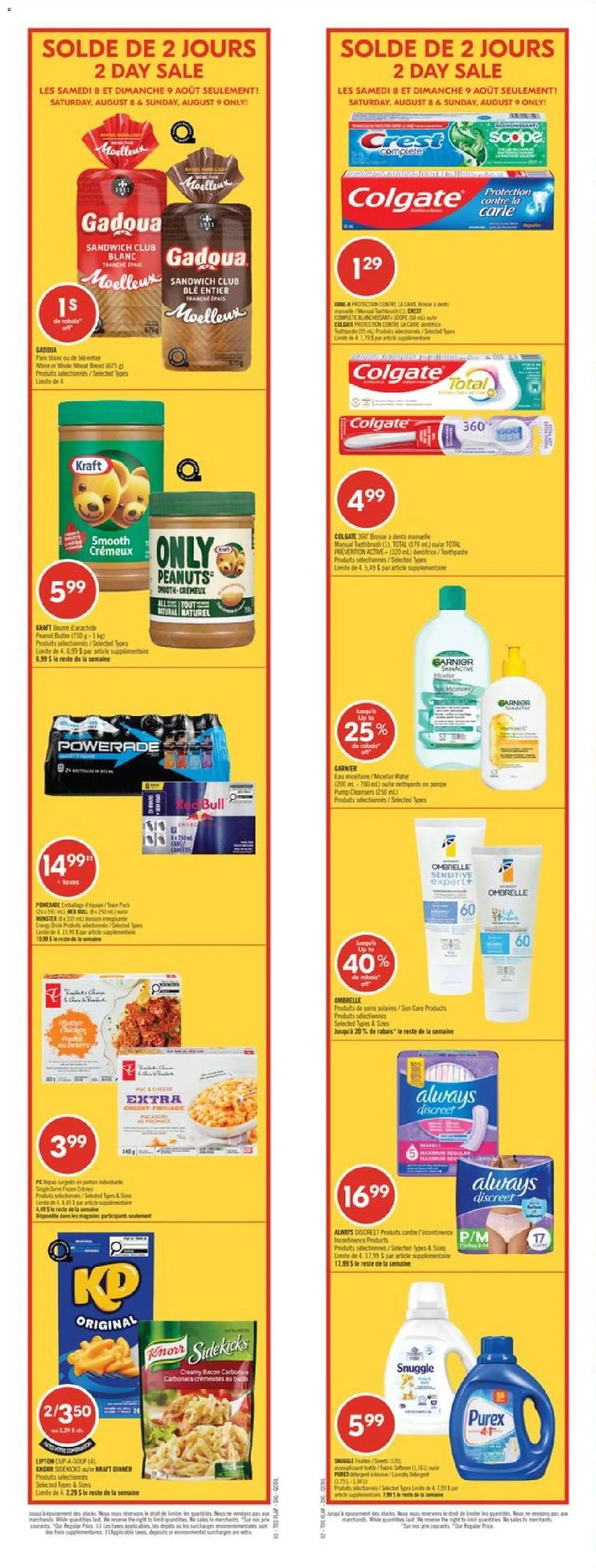 Preview of leaflet Pharmaprix weekly flyer / circulaire from shop Pharmaprix is valid from Aug 07, 2026