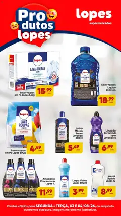 Pré-Visualização do folheto "Lopes Supermercados ofertas Produtos Lopes" da loja Lopes Supermercados válido a partir de 03/08/2026