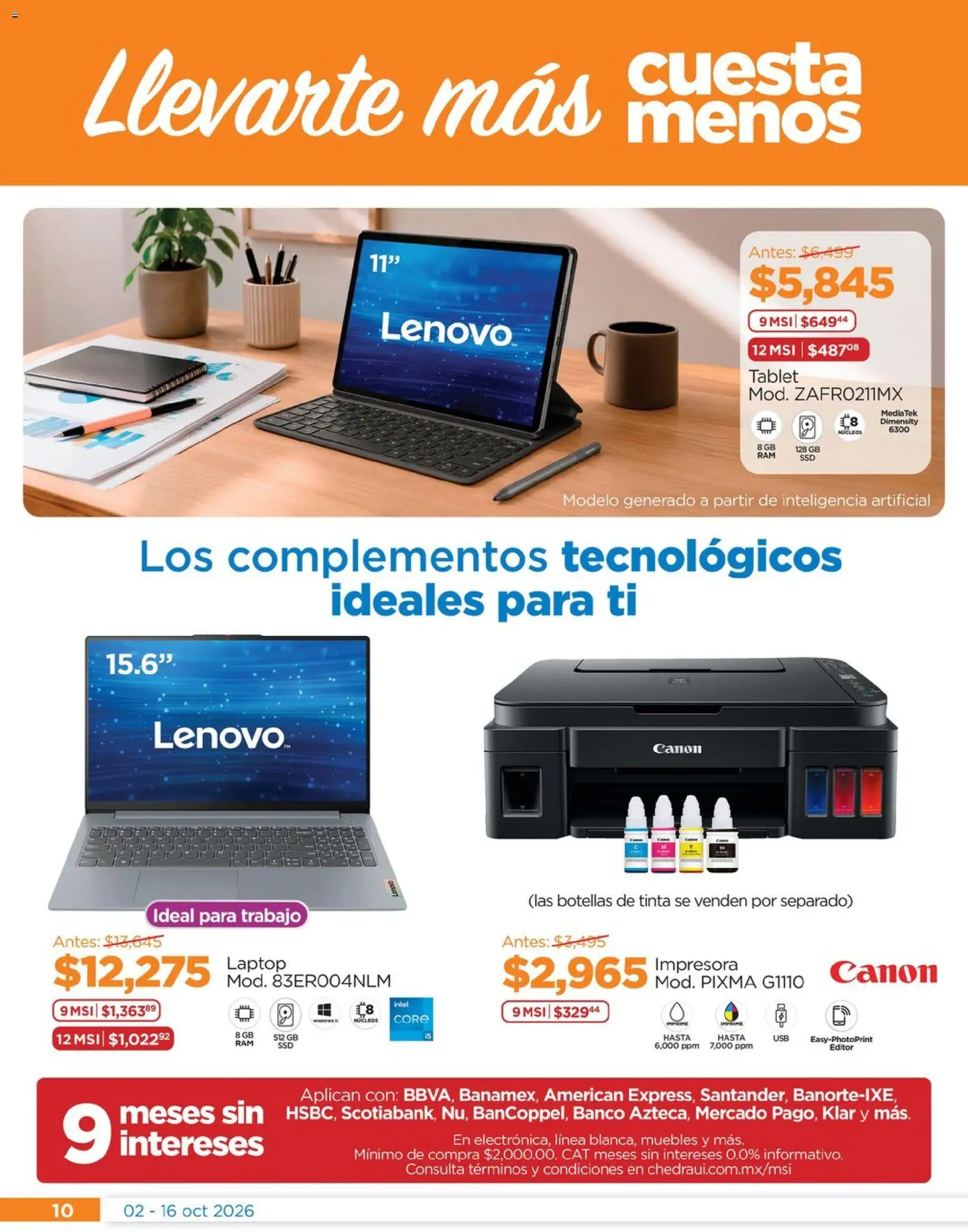 Vista previa las ofertas de la tienda Chedraui - Chedraui folleto Renueva tu hogar desde el 02/10/2026 