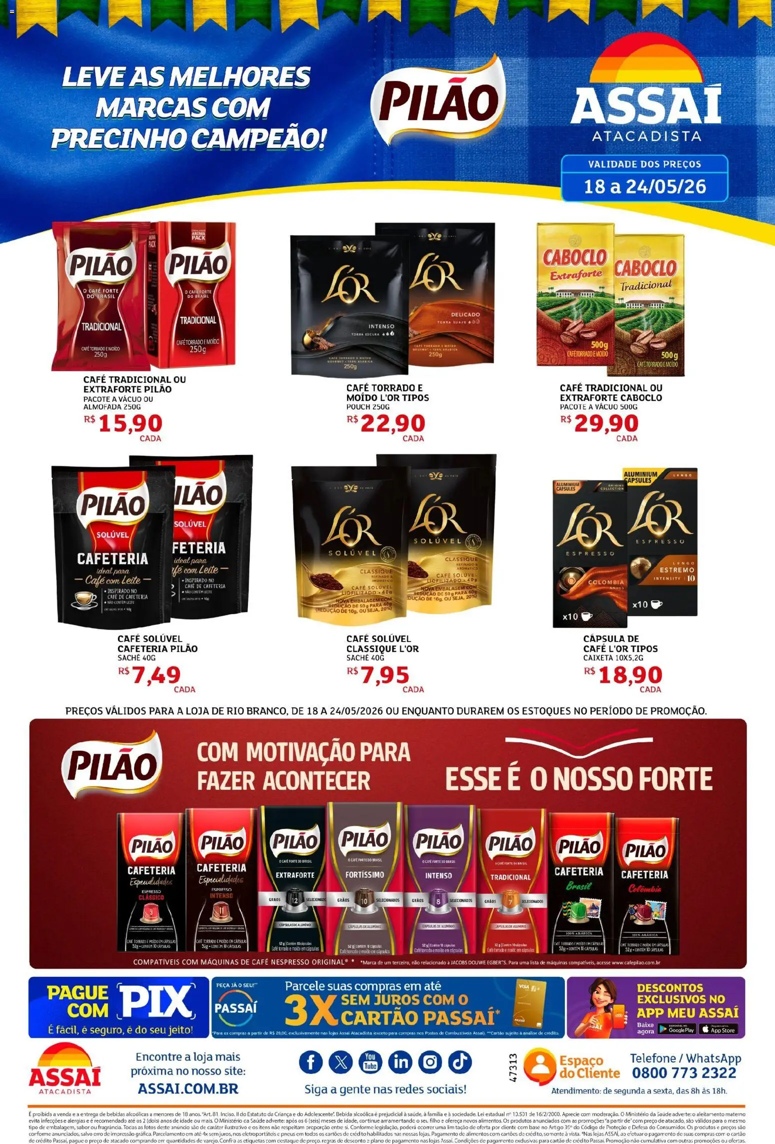 Pré-Visualização do folheto "Assaí Atacadista ofertas - AC" da loja Assaí Atacadista válido a partir de 18/05/2026