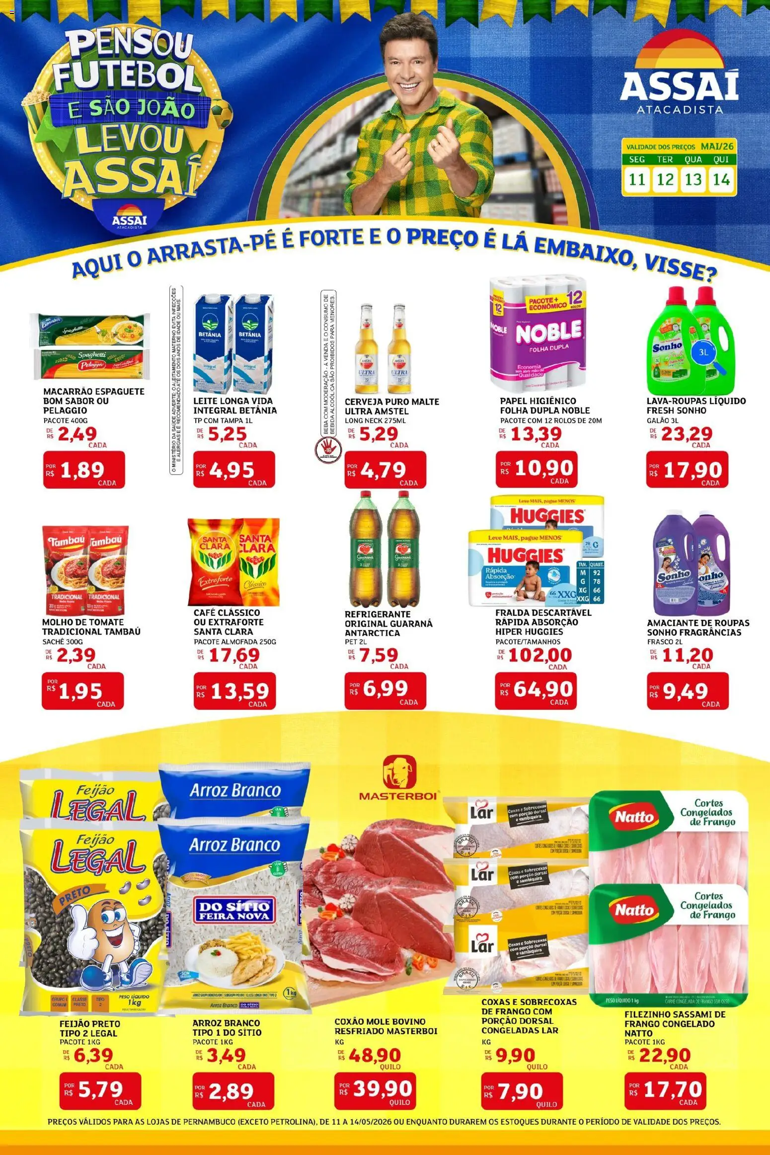 Pré-Visualização do folheto "Assaí Atacadista ofertas - PE" da loja Assaí Atacadista válido a partir de 11/05/2026