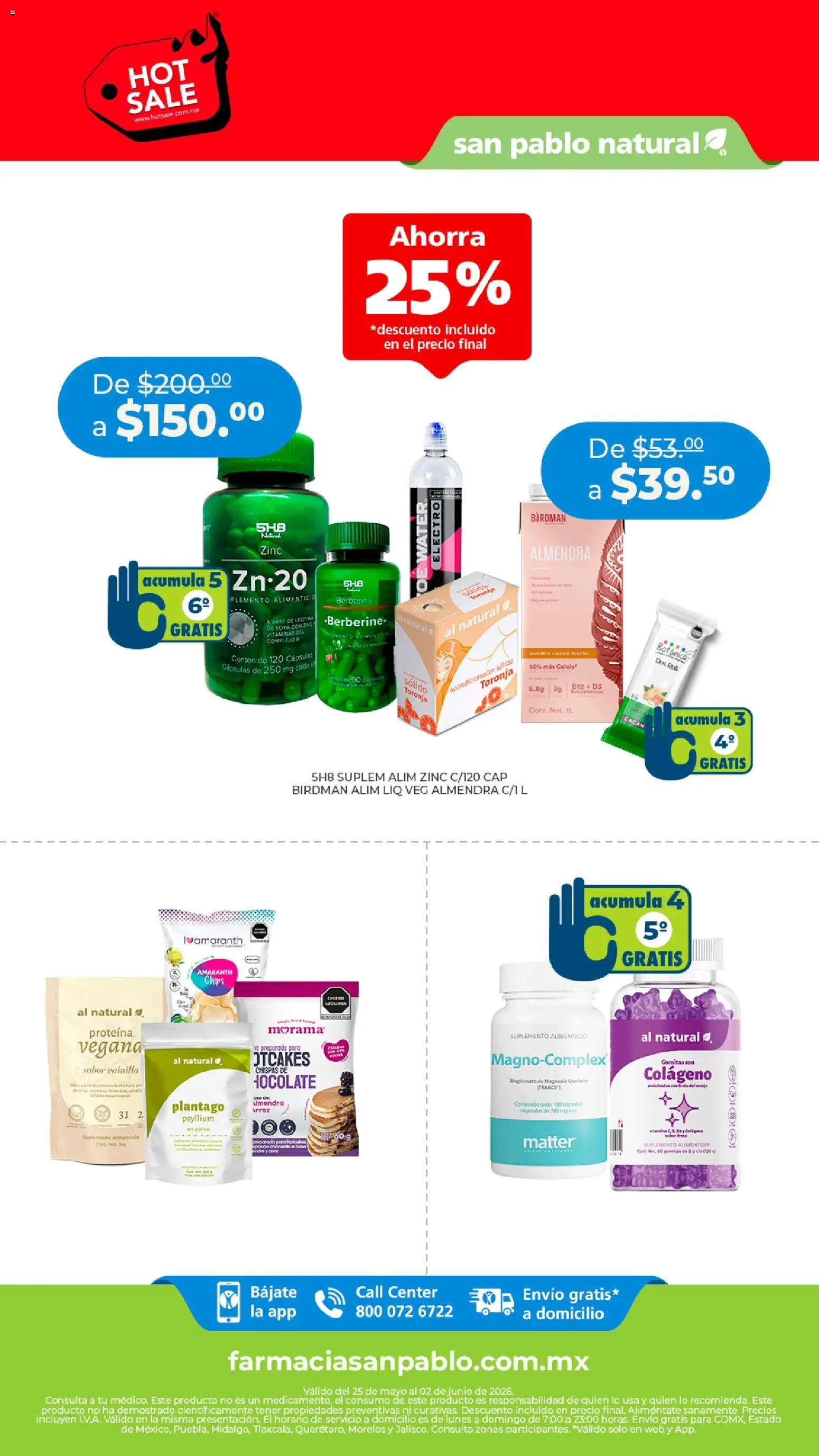 Vista previa las ofertas de la tienda Farmacia San Pablo - Farmacia San Pablo Hot Sale desde el 25/05/2026 - Bolsa, Toallitas húmedas